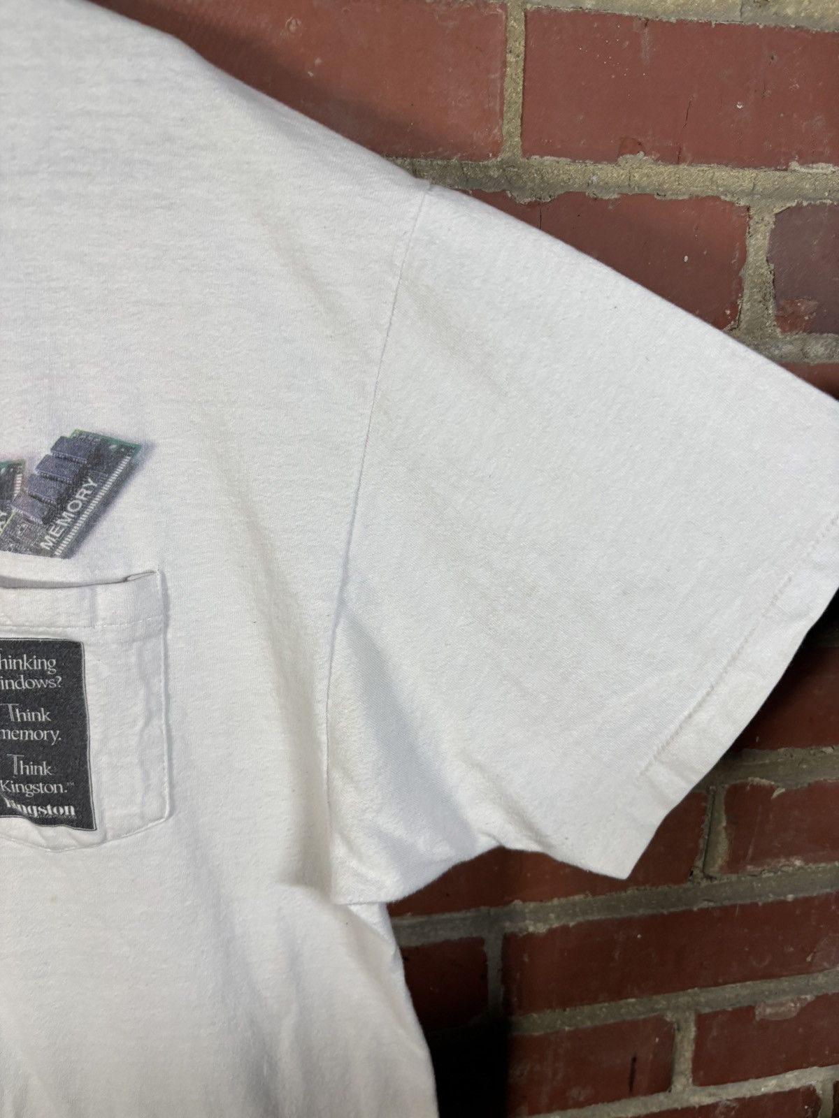 Vintage 90s Kingston Memory Ram Windows 95 Pocket Shirt XL