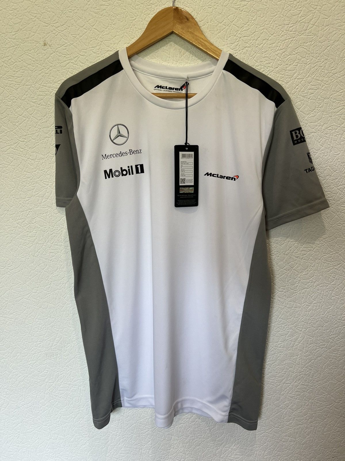 Mercedes-Benz Mercedes Benz McLaren White T Shirt Jersey Tee NWT Size US M / EU 48-50 / 2 - 1 Thumbnail