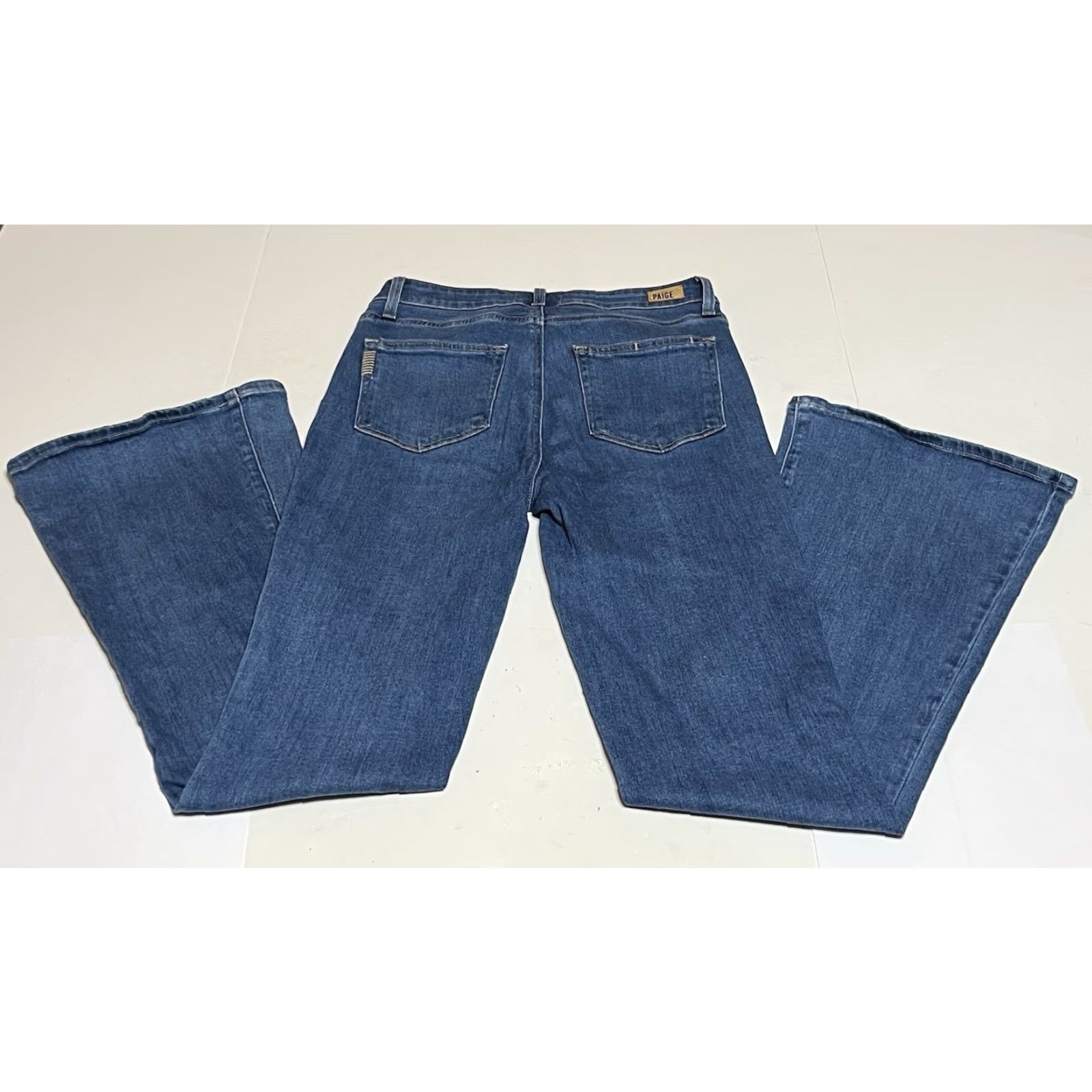 Paige Paige Jeans Womens 28x31 Blue High Rise Bell Canyon Flared Denim Med Wash Boho Jeans Flared Womens 28 Denim Bell Canyon Boho Paige Size 28" / US 6 / IT 42 - 2 Thumbnail