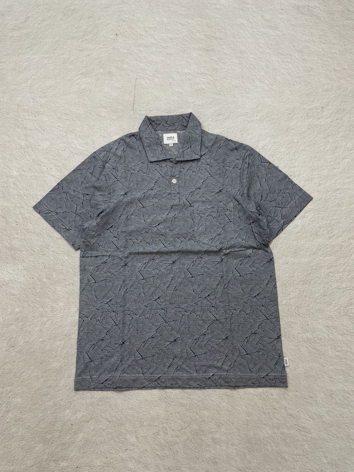 If Six Was Nine 2000s Takeo Polo Shirt Textured Abstrak Ifsix Hysteric LGB Size US M / EU 48-50 / 2 - 1 Thumbnail