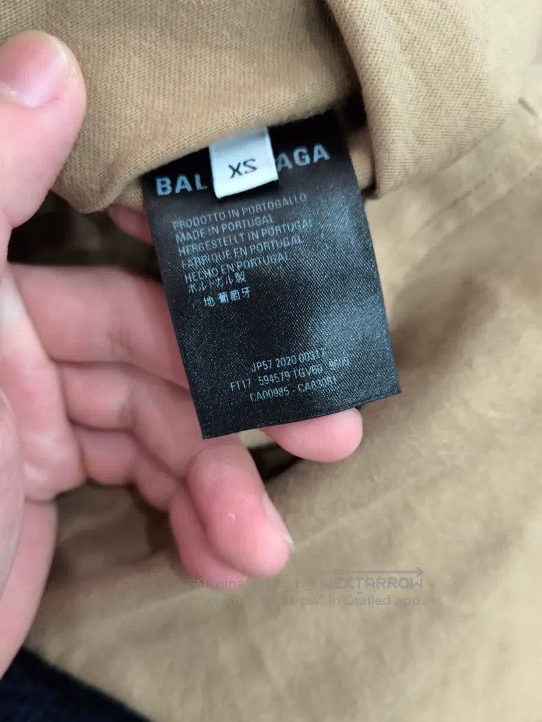 Balenciaga Balenciaga Wheat Crown Letter Printed Short Sleeve T-Shirt Size XS / US 0-2 / IT 36-38 - 5 Thumbnail
