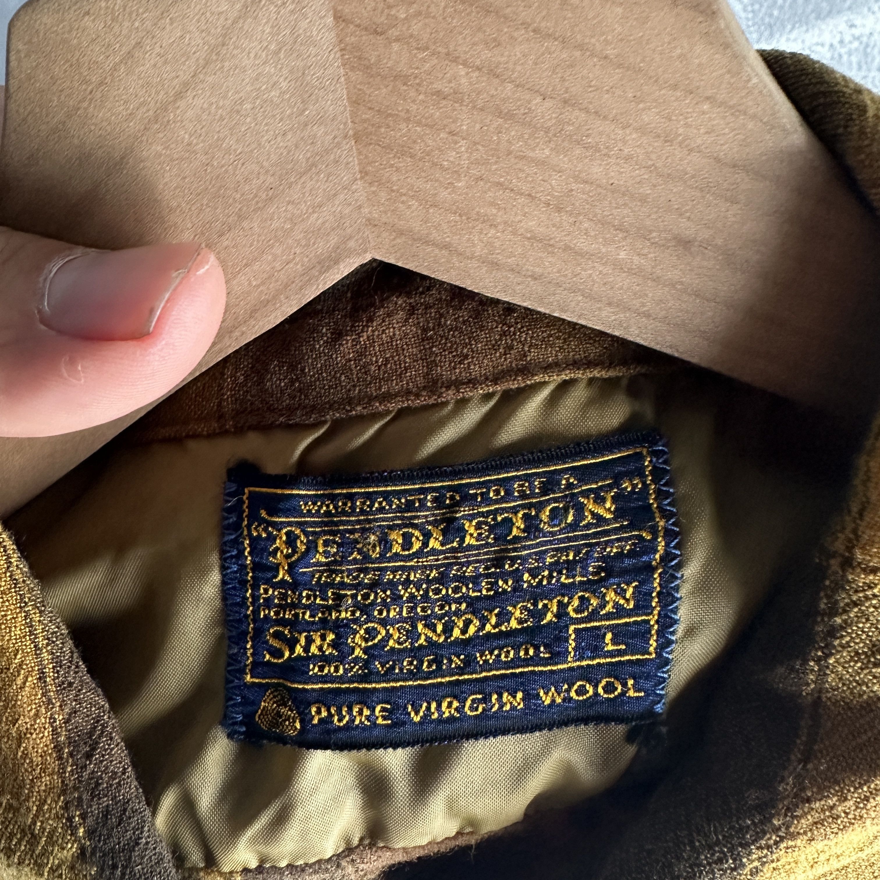 Pendleton True Vtg Pendleton Plaid Loop Collar Board Shirt Mens 60’s Size US L / EU 52-54 / 3 - 5 Thumbnail