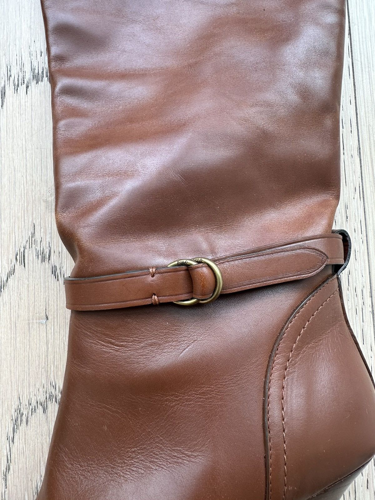 Polo Ralph Lauren Ralph Lauren Brown Leather Boots Size US 8.5 / IT 38.5 - 2 Thumbnail