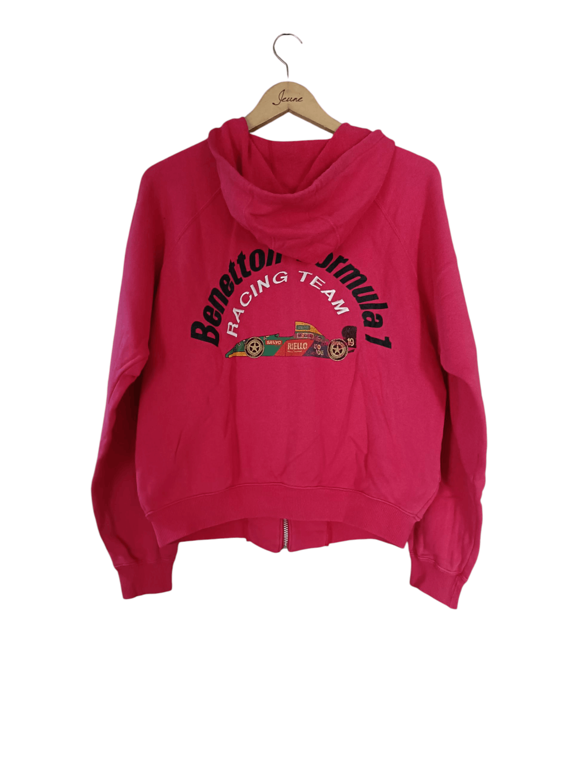 Benetton Vintage 90s benetton formula 1 racing team hoodie Size M / US 6-8 / IT 42-44 - 1 Thumbnail