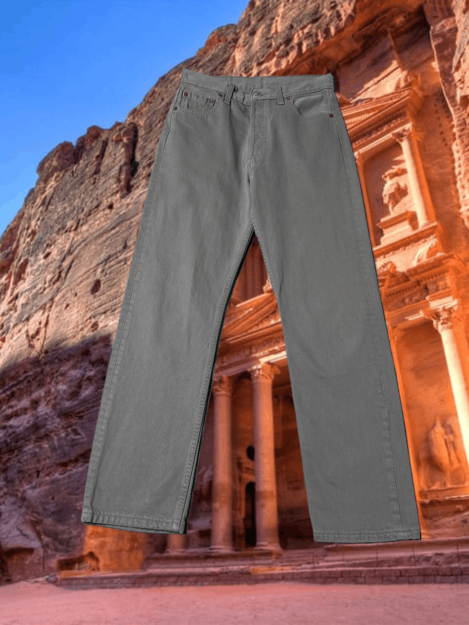 Levi's jeans beige Levi's 501 vintage Y2K w30 streetwear Size US 30 / EU 46 - 1 Thumbnail