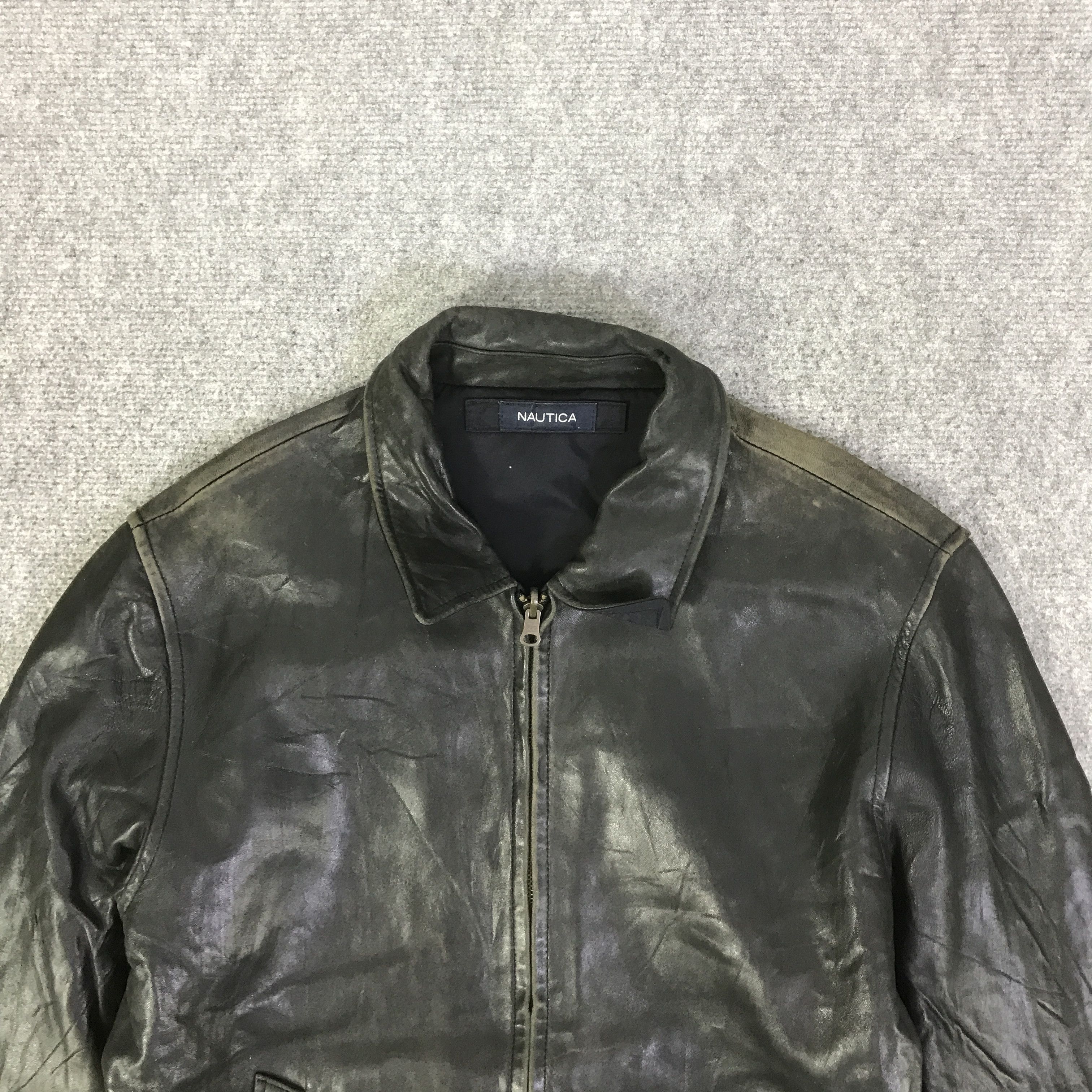 Nautica NAUTICA LEATHER JACKET K115B17 Size US L / EU 52-54 / 3 - 2 Thumbnail
