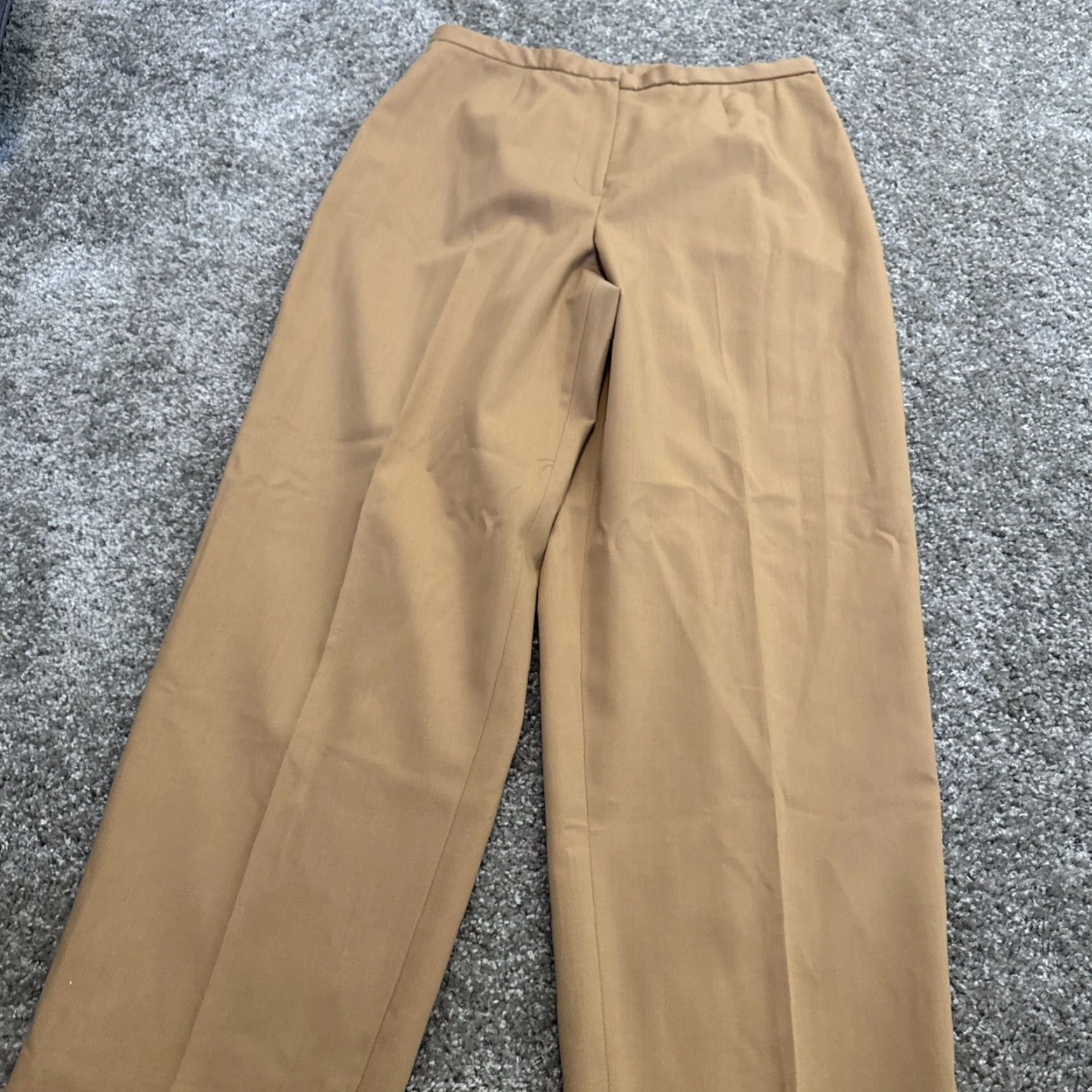 Preston & York Preston & York Dress Pants Women's 14P Petite Khaki Pants Flat Front 32W 28in Straight Size 24" / US 00 / IT 34 - 4 Thumbnail