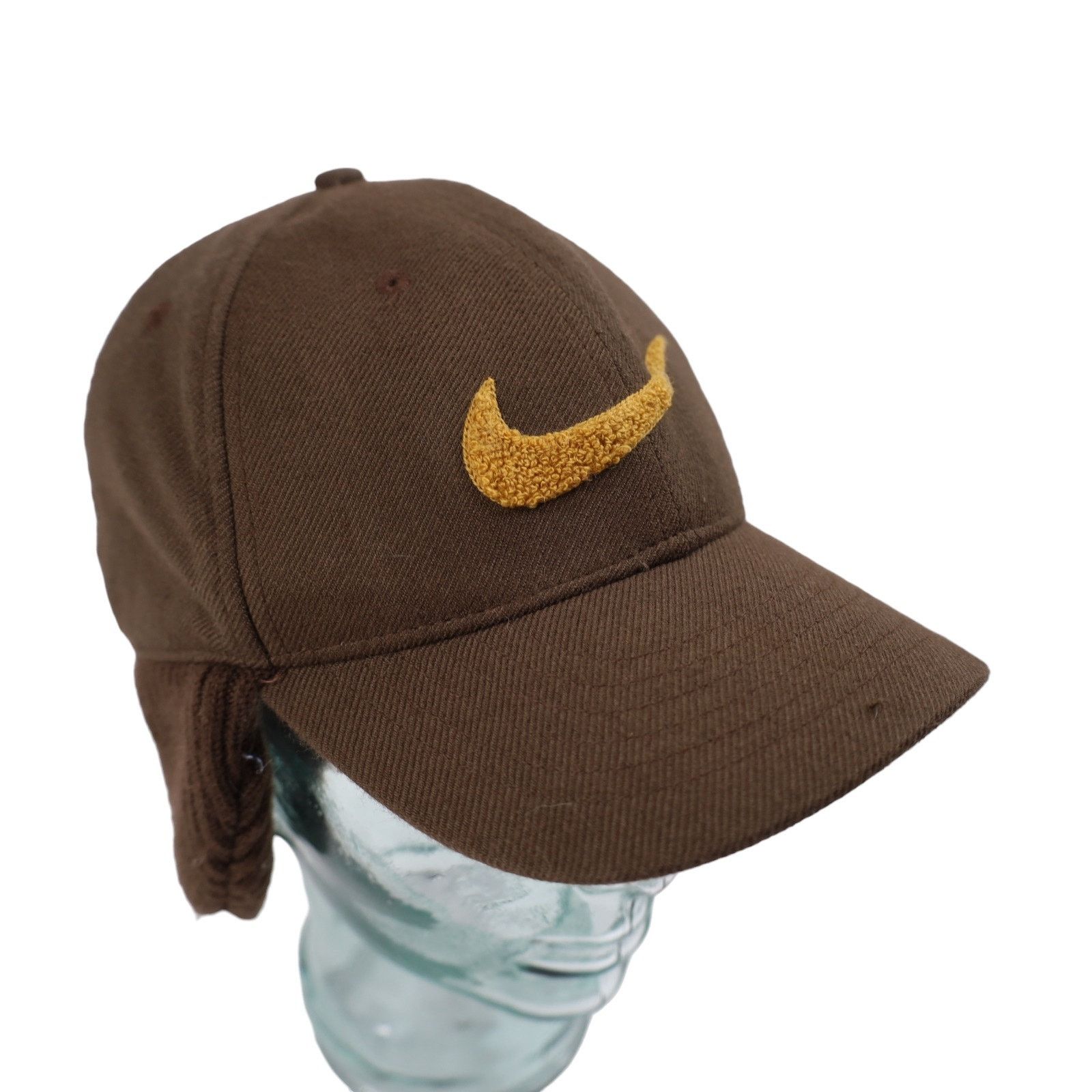 Nike × Vintage Vintage Nike Textured Swoosh Snow Hat Size ONE SIZE - 2 Thumbnail