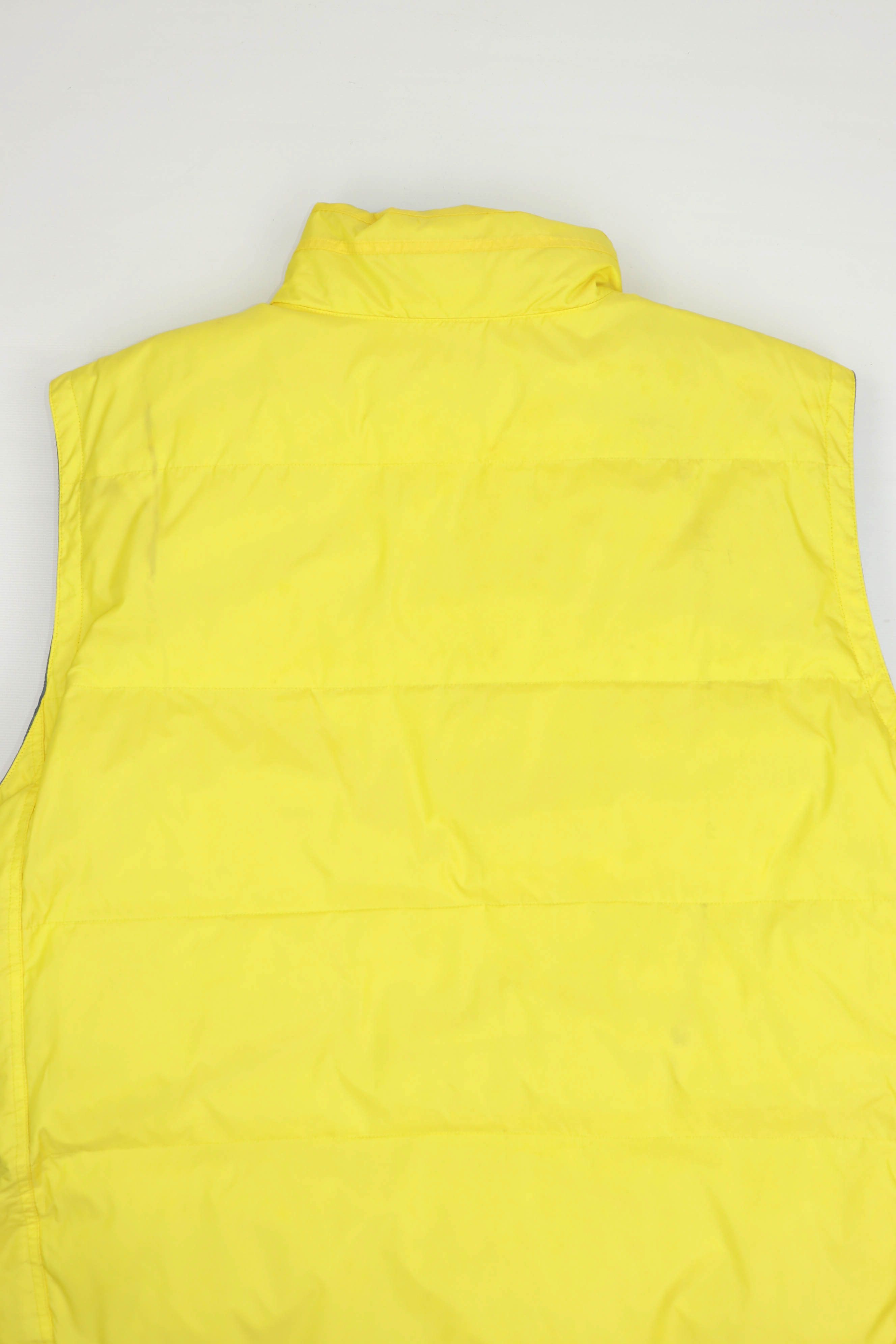 Gap GAP Vintage YellowGray Reversible Down Puffer Waistcoat Vest Size US XL / EU 56 / 4 - 8 Thumbnail