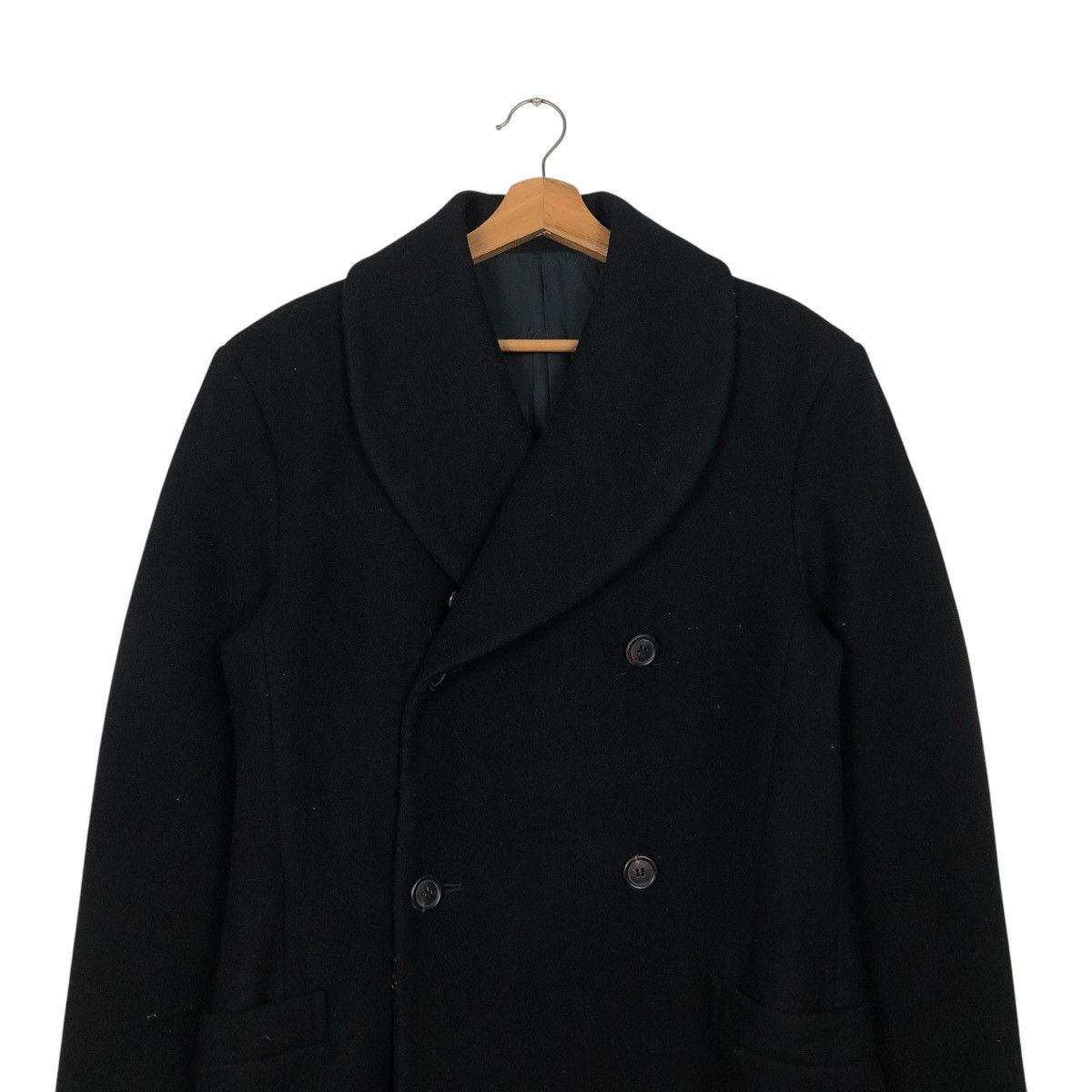 Yohji Yamamoto 🔥ICONIC BLACK Y’S YOHJI YAMAMOTO LONG JACKET DOUBLE BREAST Size M / US 6-8 / IT 42-44 - 5 Thumbnail