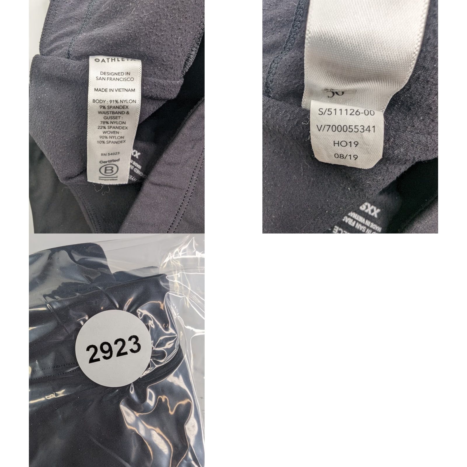 Athleta Athleta Black 2XS Peak Hybrid Fleece Tight Pants Pull On Women Stretch Pockets Activewear Size 24" / US 00 / IT 34 - 9 Thumbnail