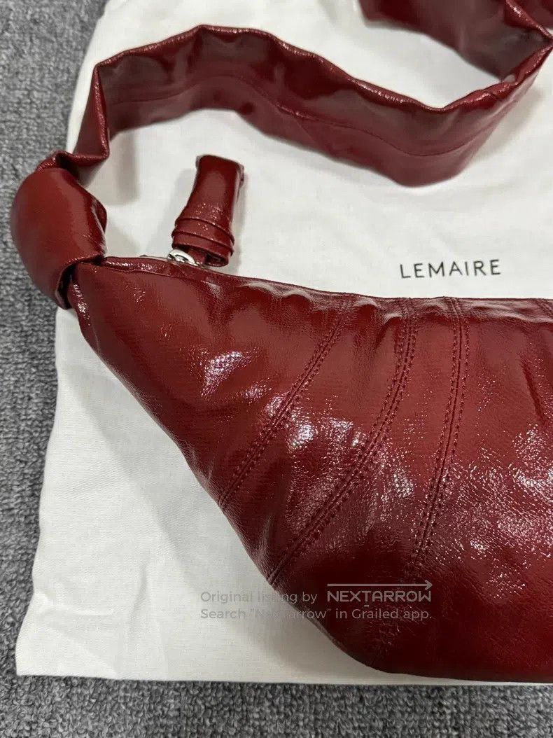 Lemaire LEMAIRE Brick red coated horn bag Size ONE SIZE - 3 Thumbnail