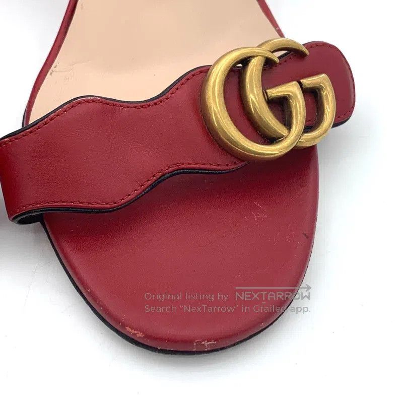Gucci Gucci Dark red double G logo one-character buckle thick-he Size US 8.5 / IT 38.5 - 7 Thumbnail