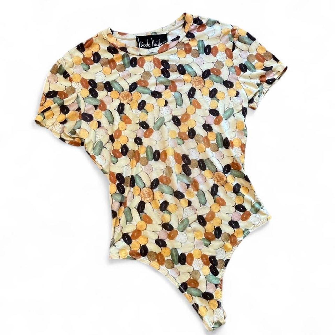 Nicole Miller NICOLE MILLER • RARE VINTAGE VITAMIN PHOTO PRINT BODYSUIT S Size S / US 4 / IT 40 - 1 Thumbnail
