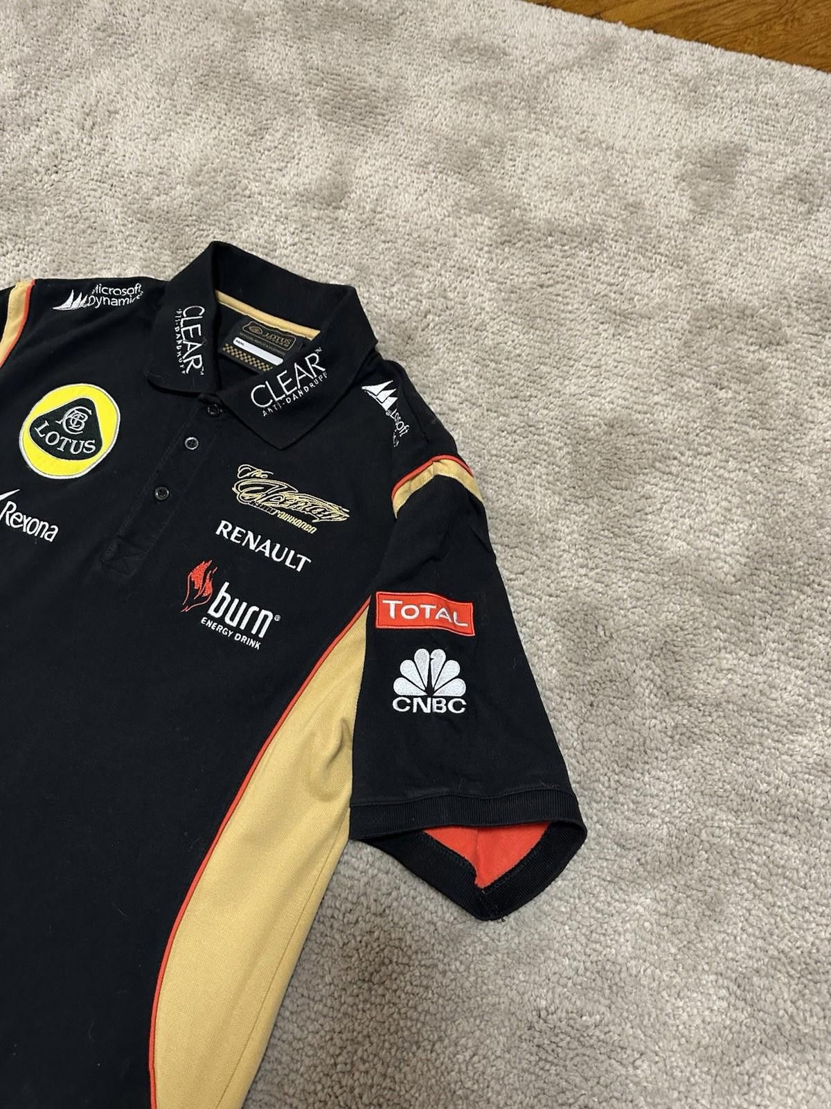 Fox Racing Lotus Renault Formula One 1 Racing Team Polo Shirt Vintage L Size US M / EU 48-50 / 2 - 6 Thumbnail