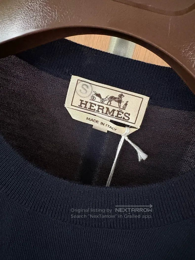 Hermes Hermes Autumn and Winter Men's Knit Shirt Size US L / EU 52-54 / 3 - 3 Thumbnail