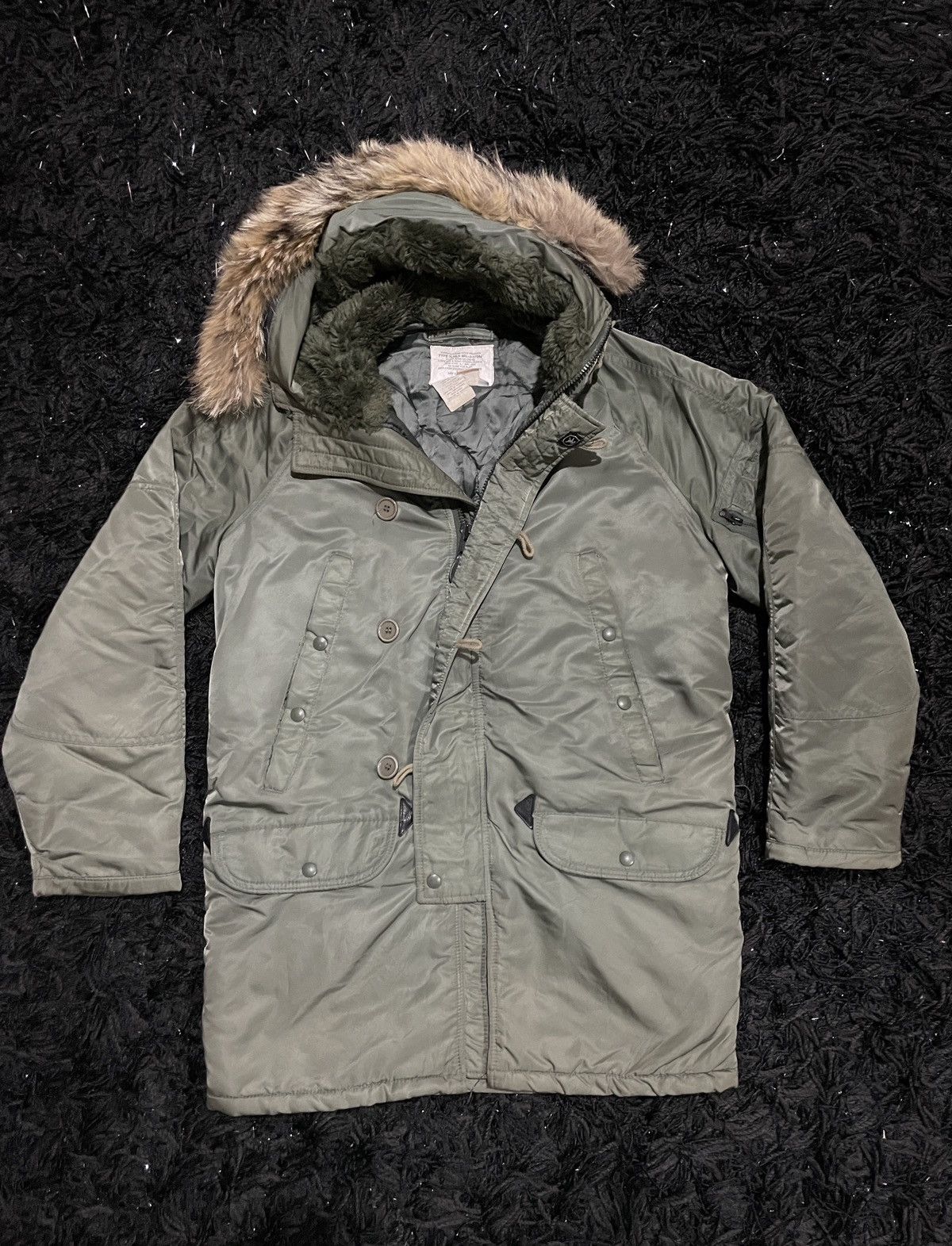 Alpha Industries × I. Spiewak And Sons × Vintage Spiewak N-3B Military Jacket Olive Green Size 38 Winter Heat Size US M / EU 48-50 / 2 - 3 Thumbnail