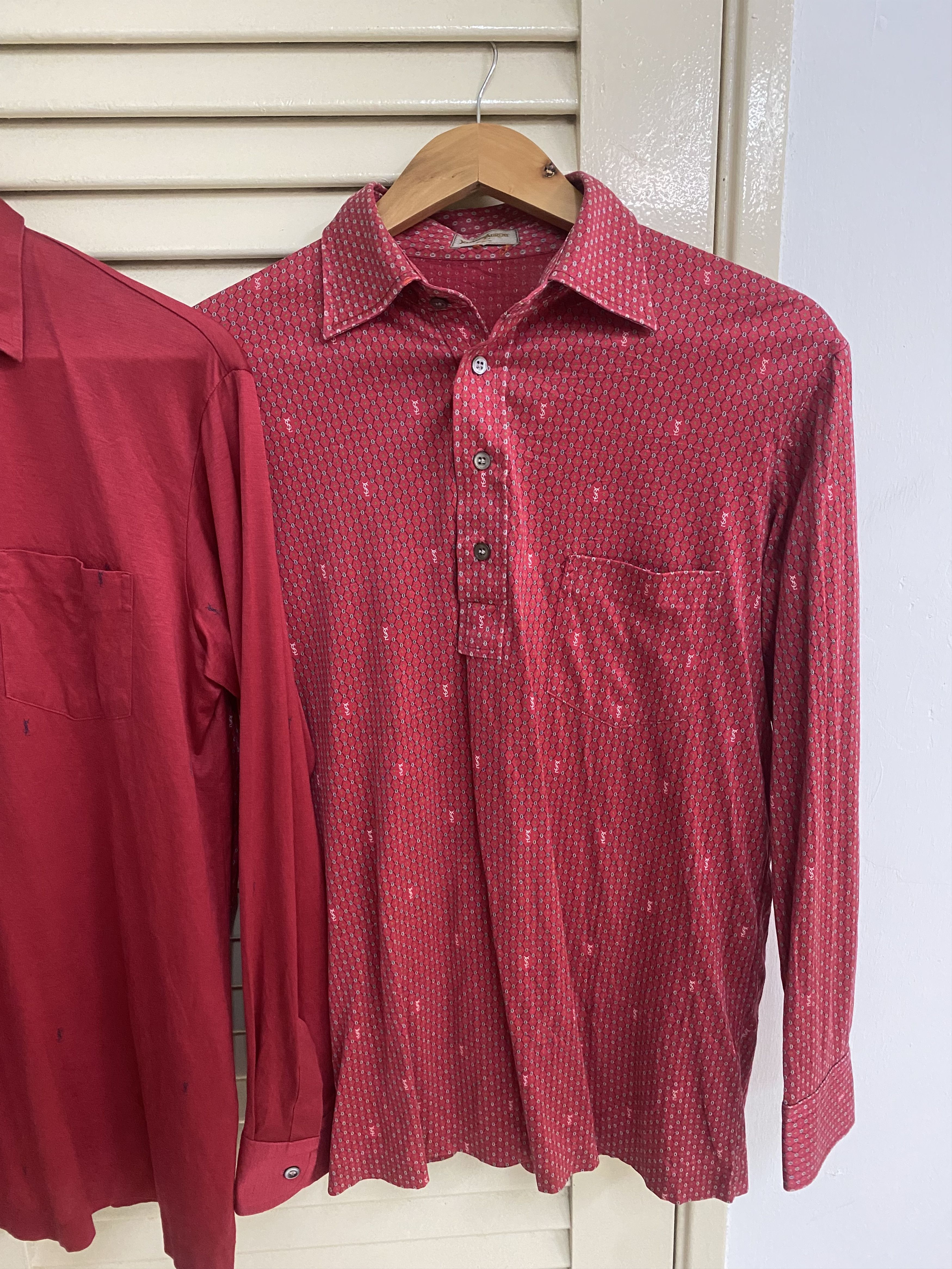 Saint Laurent Paris YSL Monogram Long Sleeve Shirt Lots of 2 Size US M / EU 48-50 / 2 - 3 Thumbnail