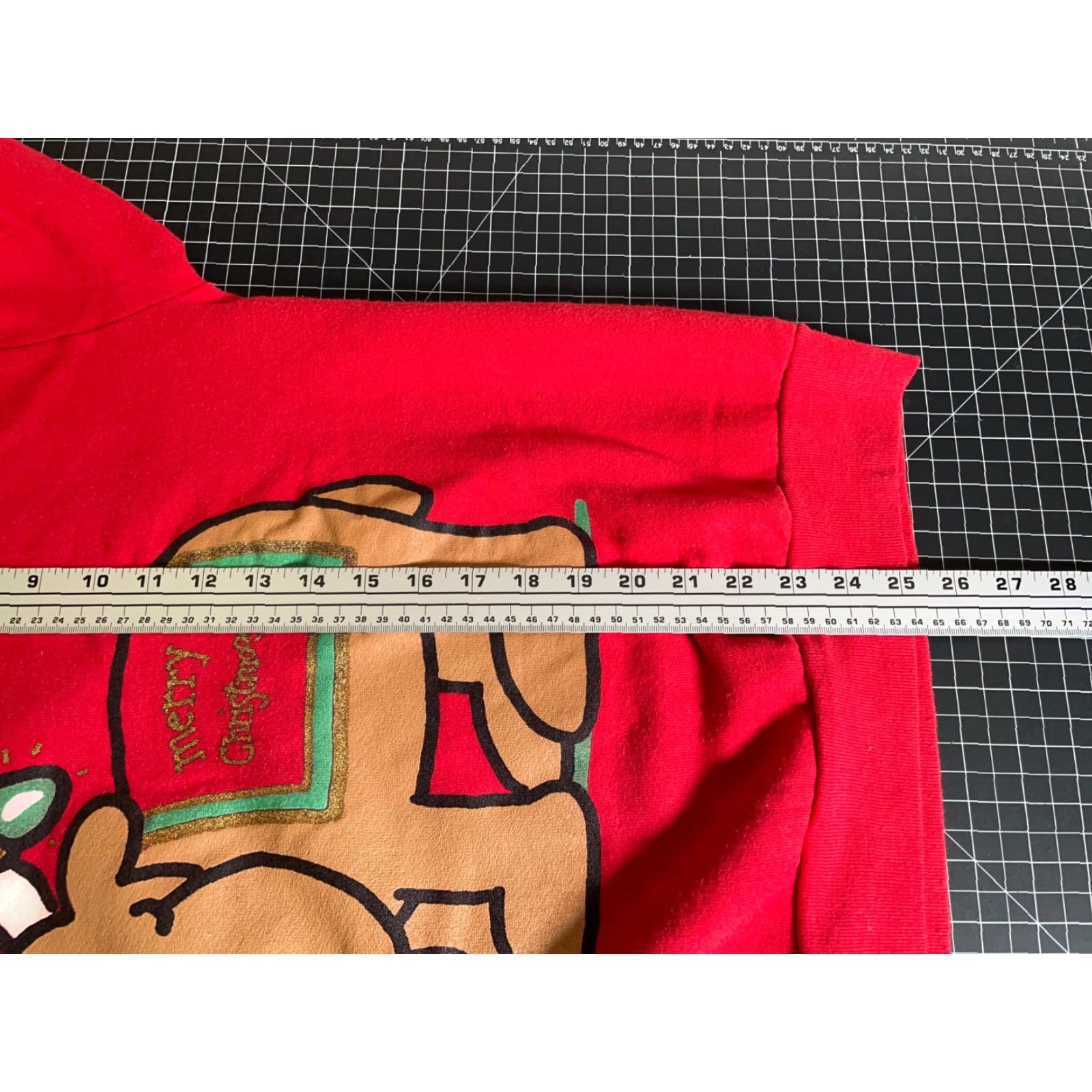 Fruit Of The Loom Fruit of the Loom 90s Christmas Reindeer Sweatshirt Adult Large Red Double Sided Size L / US 10 / IT 46 - 7 Thumbnail