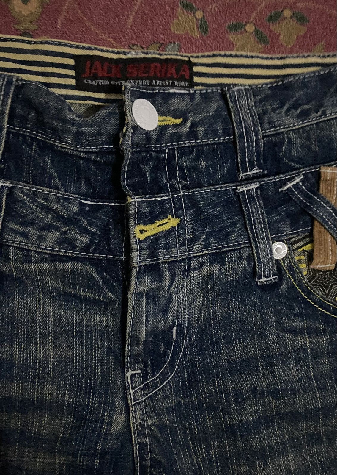 Hysteric Glamour Vintage Jack Serika Double Waist Lightning Style Size US 33 - 7 Thumbnail