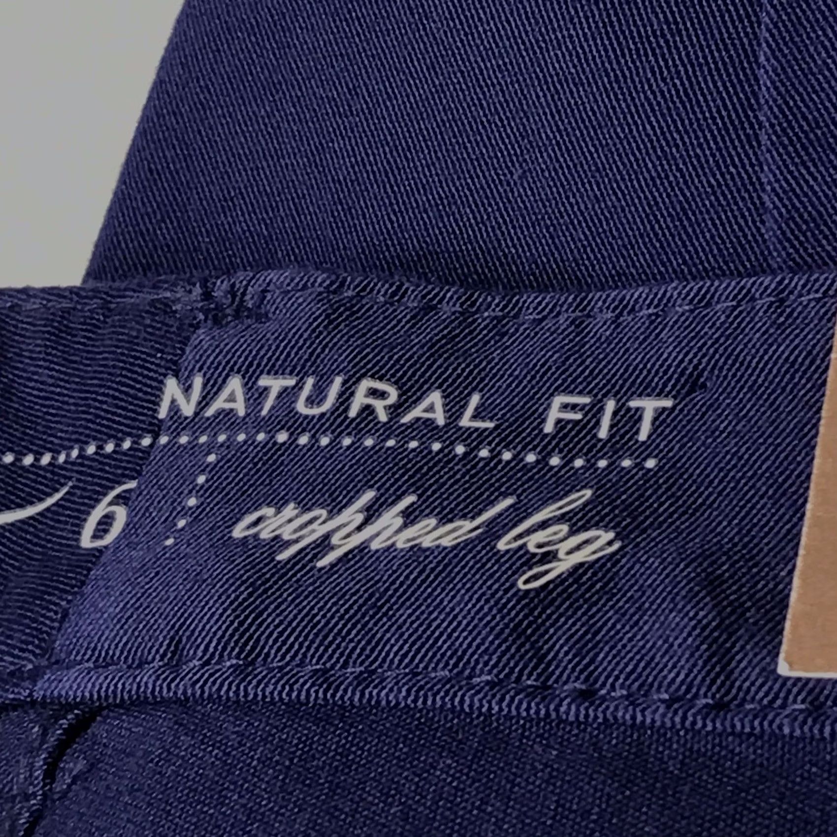 Coldwater Creek Coldwater Creek Women Navy Blue Natural Fit Bi-Stretch Cropped Leg Capri Pants 6 Size 28" / US 6 / IT 42 - 3 Thumbnail