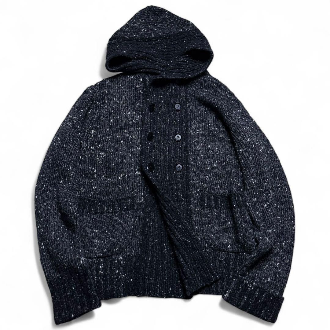 Yohji Yamamoto Yohji Yamamoto Pour Homme 14aw hoodie knit cardigan Size US L / EU 52-54 / 3 - 1 Thumbnail
