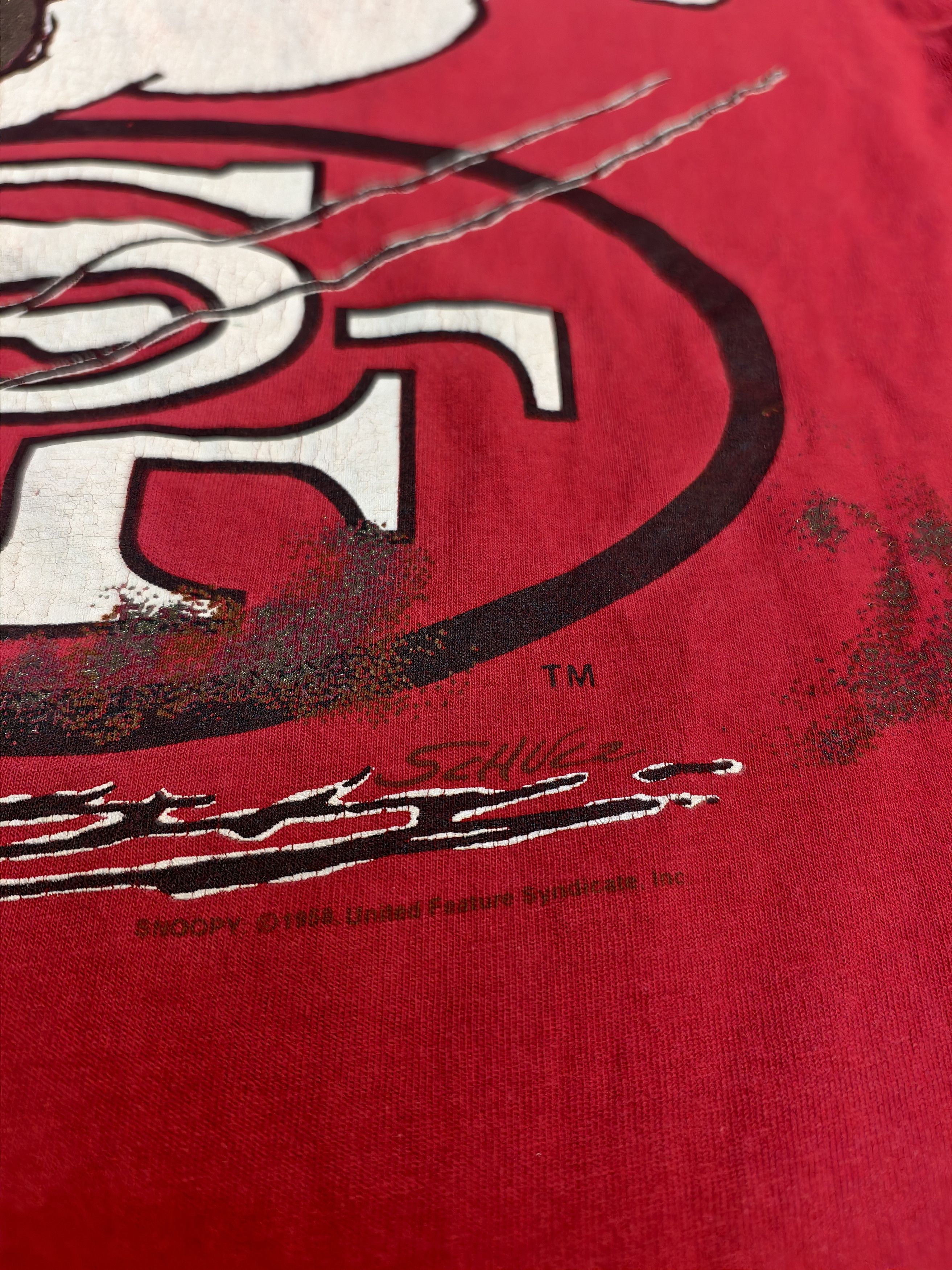 NFL Vtg rare San Francisco x Peanut 2 copyright Size US XL / EU 56 / 4 - 4 Thumbnail