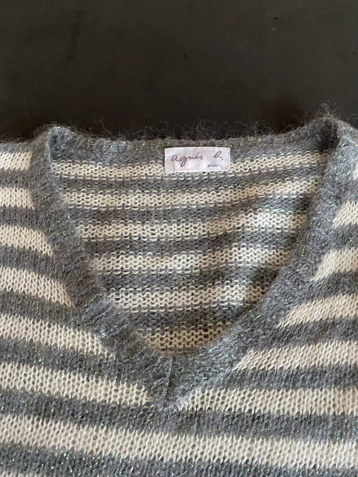 Issey Miyake Japanese Agnes B Knitted Stripe Mohair Archive Style Size US S / EU 44-46 / 1 - 5 Thumbnail