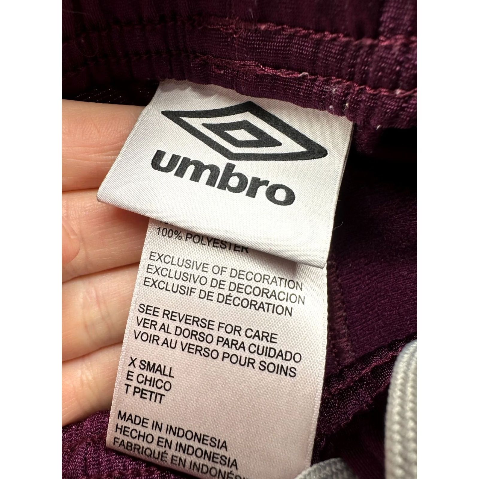 Umbro Umbro Sweatpants Purple Mens XS Elastic Waist Drawstring Pockets Size US 27 - 3 Thumbnail