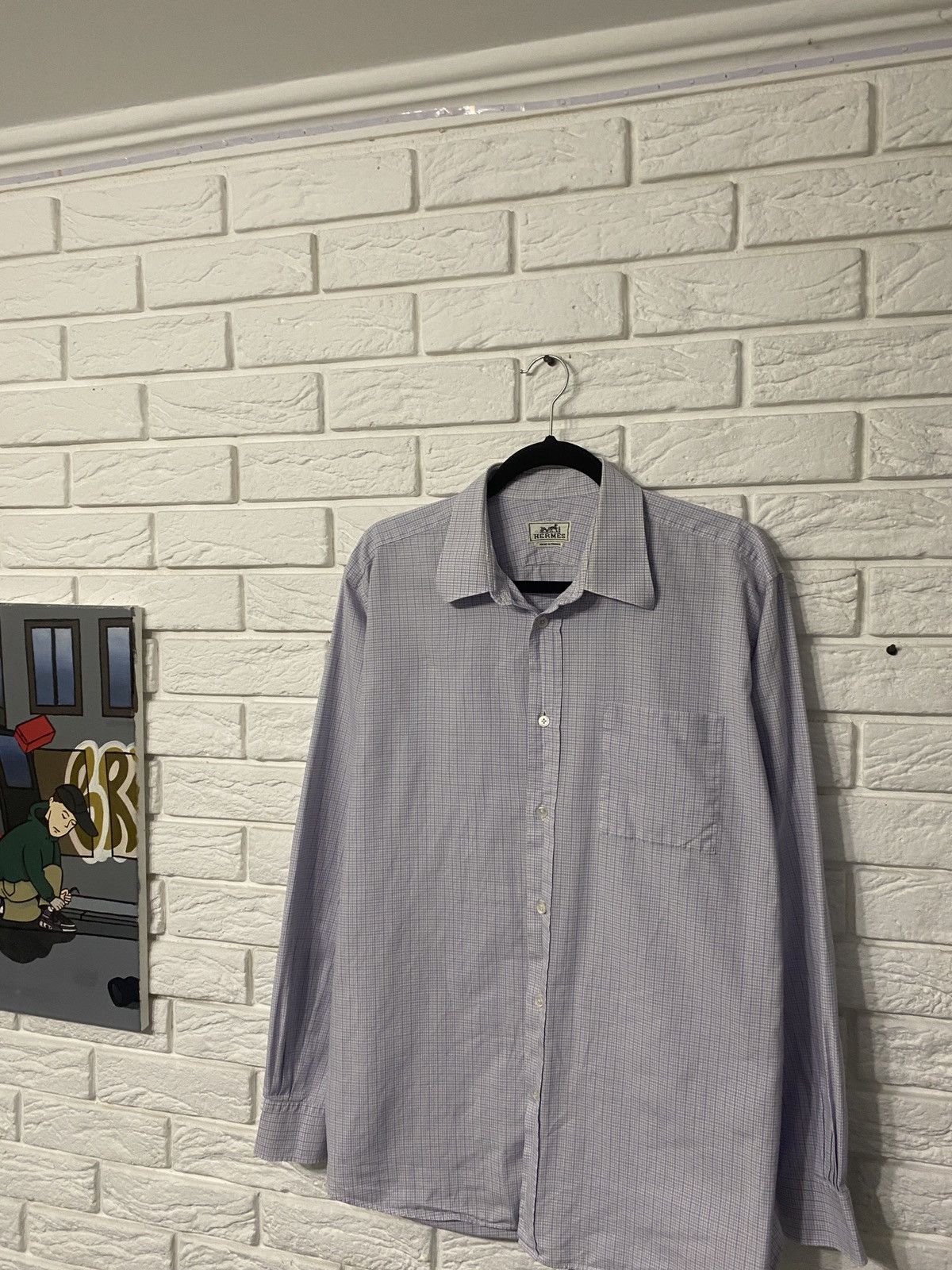 Hermes Hermes rare luxury shirt Size US L / EU 52-54 / 3 - 2 Thumbnail