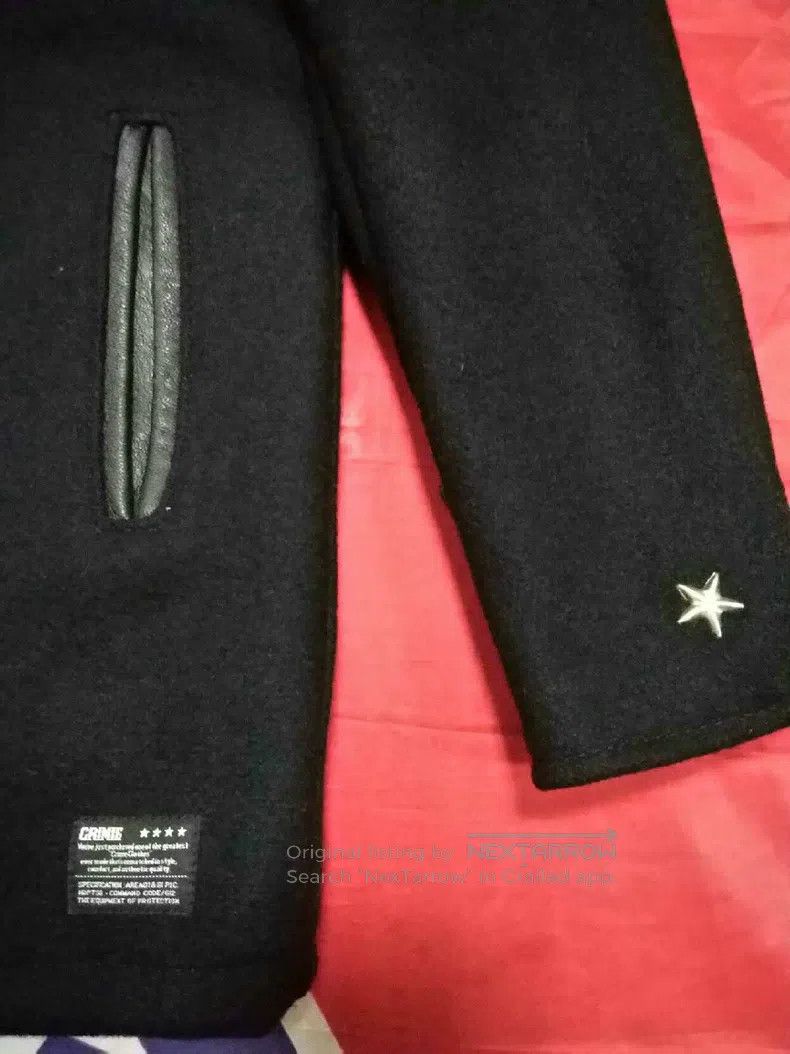 Schott Schott Star rivet woolen thin cotton midi coat Size US L / EU 52-54 / 3 - 4 Thumbnail
