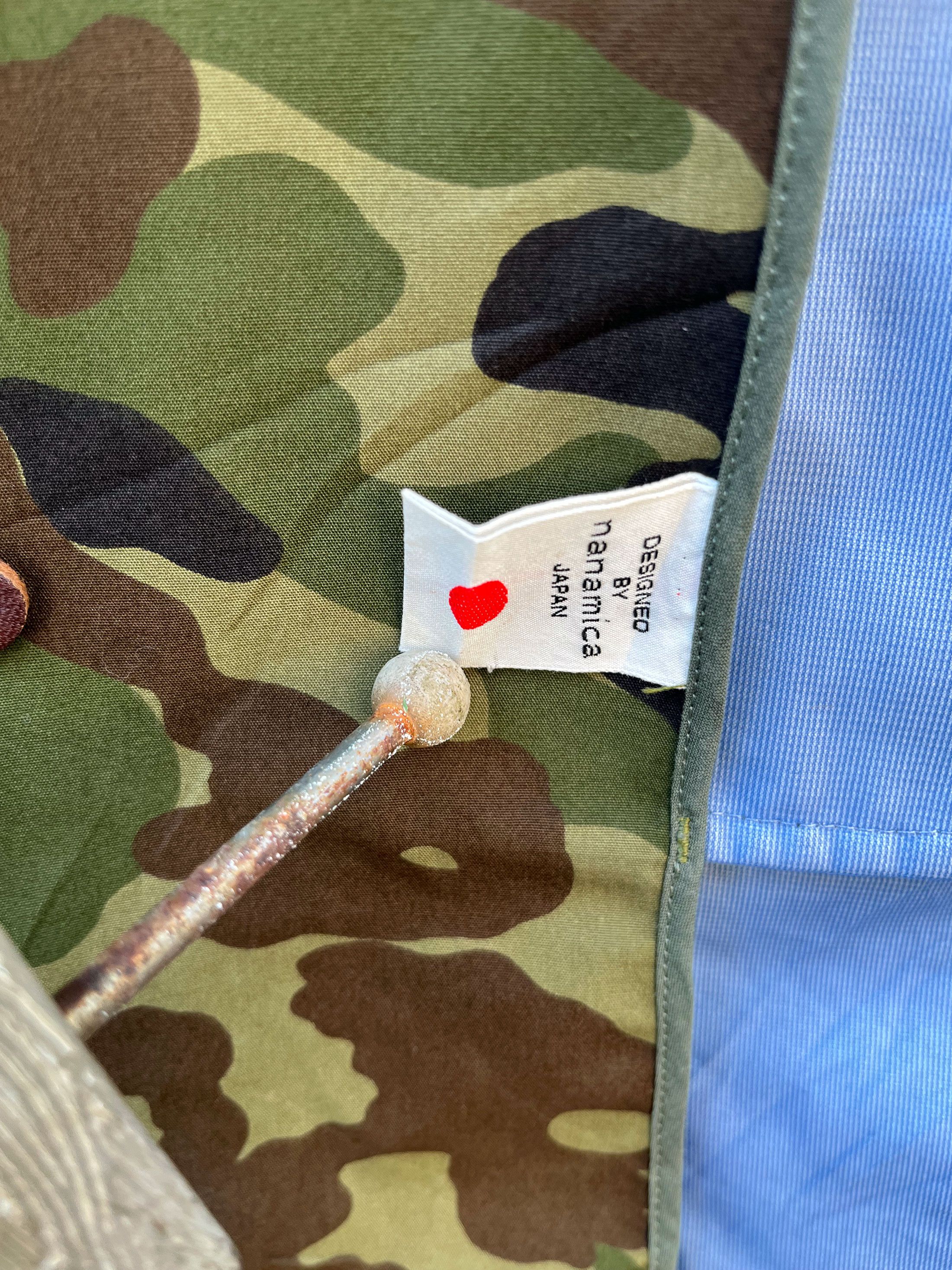 Goretex × Japanese Brand × Nanamica Nanamica Gore Tex Camouflage Army Coat Size US S / EU 44-46 / 1 - 8 Thumbnail
