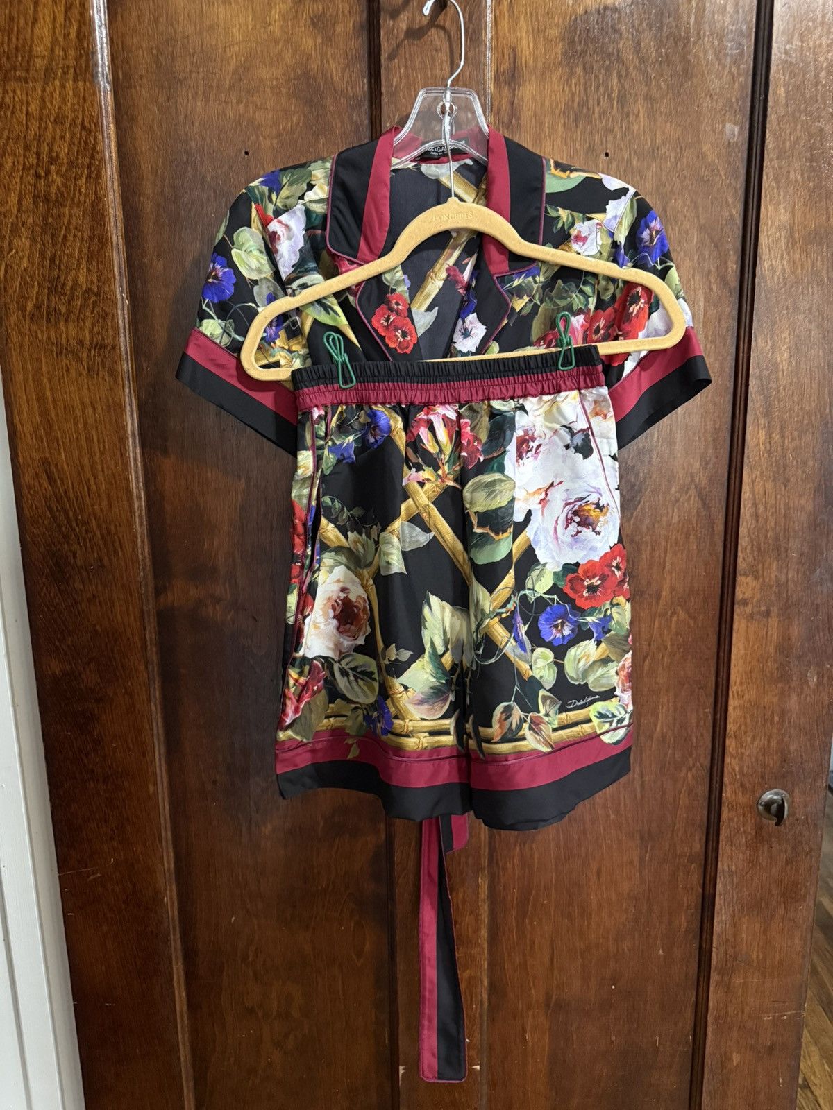 Dolce & Gabbana Dolce & Gabbana floral-print belted silk shirt Size XS / US 0-2 / IT 36-38 - 4 Thumbnail