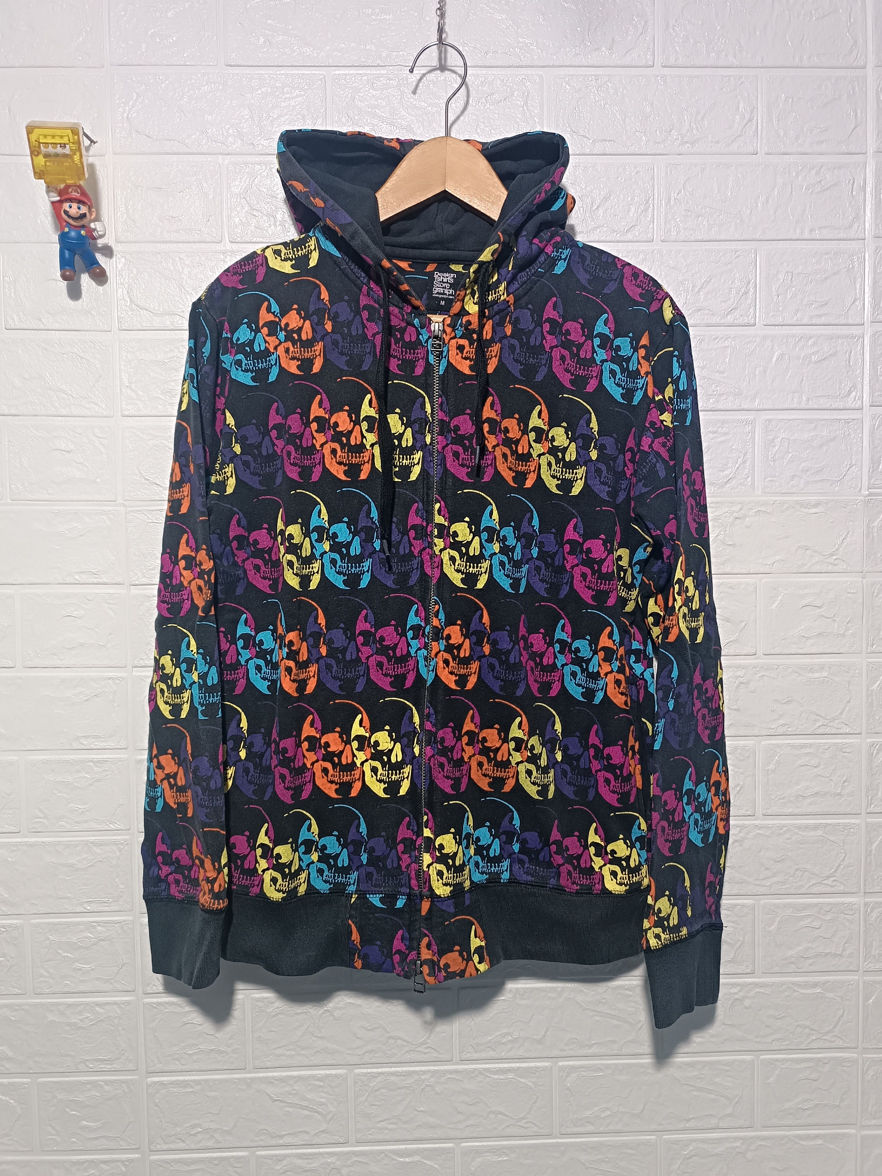 Japanese Brand Vintage Graniph Sweater Skull Print Hoodie Size US M / EU 48-50 / 2 - 1 Thumbnail