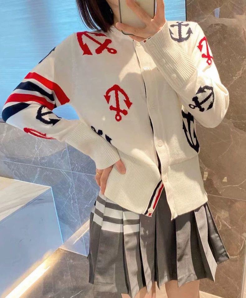 Thom Browne Thom Browne Ship anchor knit sweater Size US XXS / EU 40 - 1 Thumbnail