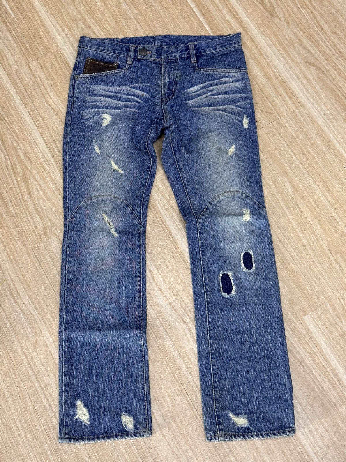 PPFM PPFM Japanese Leather Pie Jeans Size 33 inches Size US 33 - 1 Thumbnail