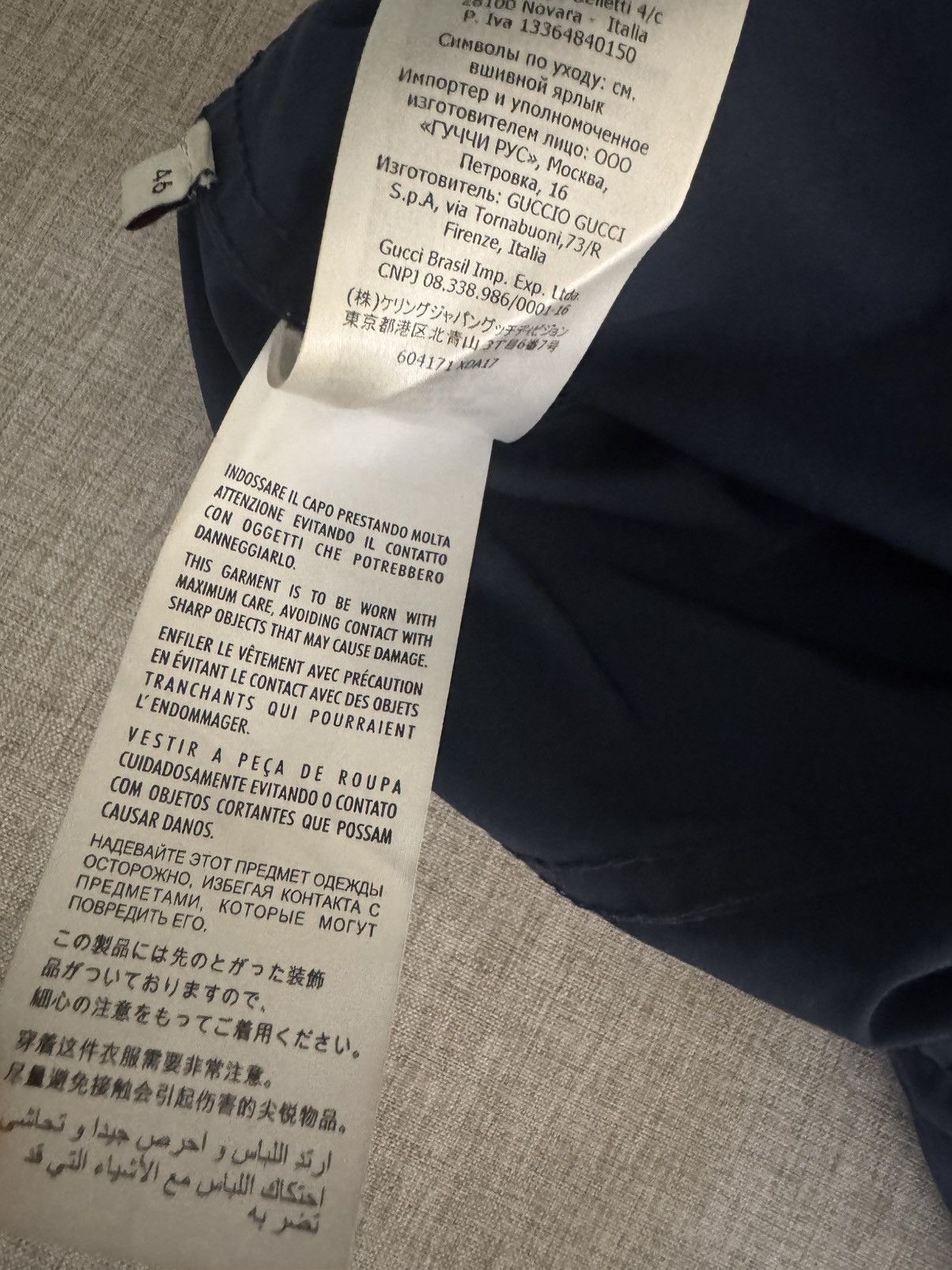 Gucci Gucci Jogger Navy Blue Pants Cargo Size US 31 - 10 Thumbnail