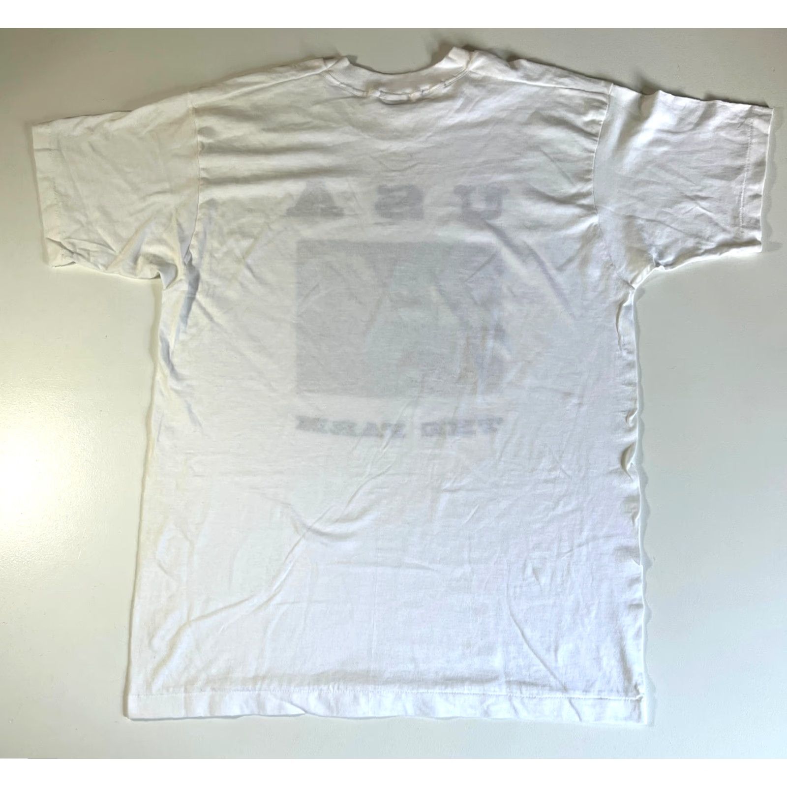 Fruit Of The Loom VINTAGE Fruit of the Loom T-Shirt USA 90s Monuments of America Unisex Adults XL White NSOS 1990s Graphic Print Size US XL / EU 56 / 4 - 3 Thumbnail