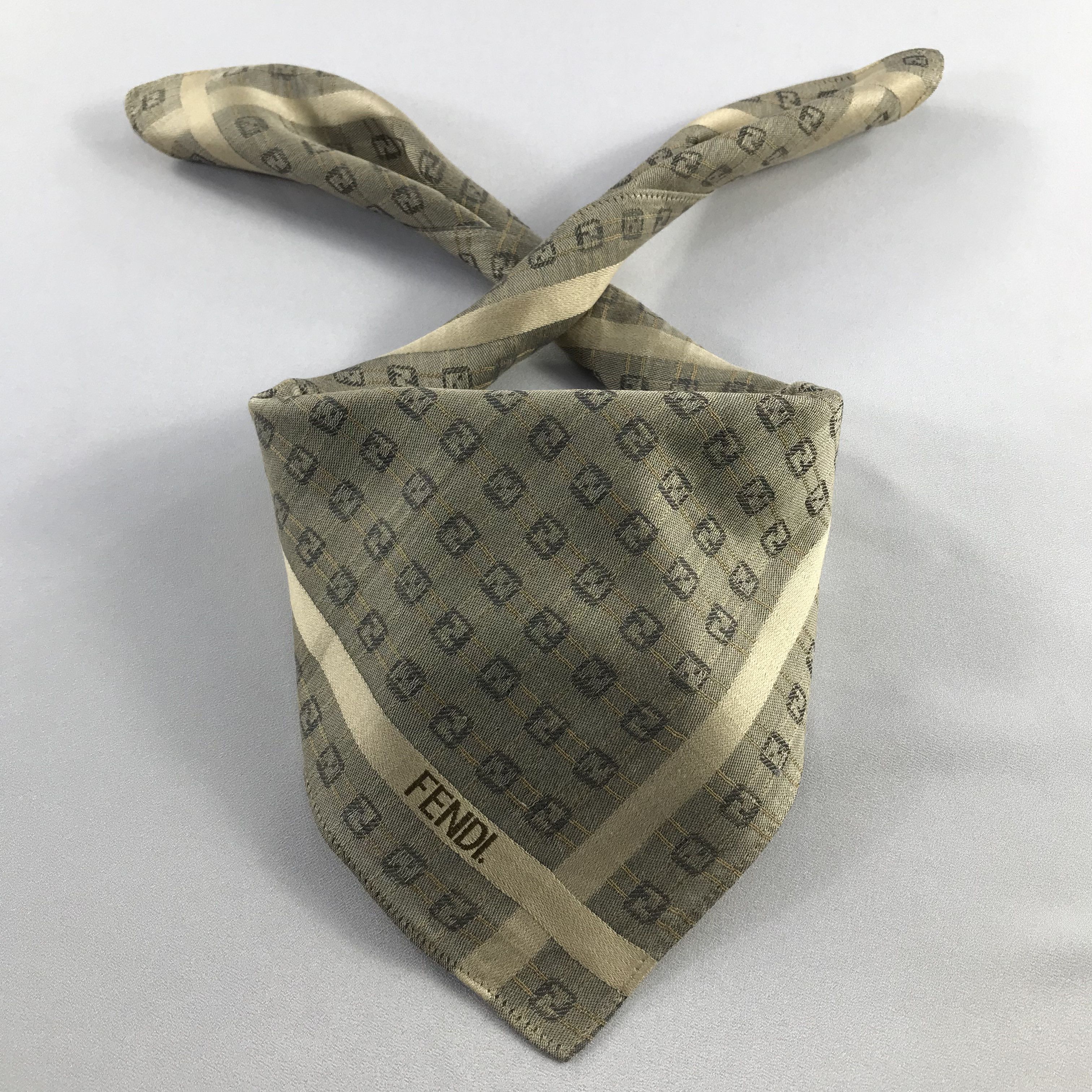 Vintage FenDI Handkerchief / Bandana / Neckerchief C661 Size ONE SIZE - 1 Thumbnail