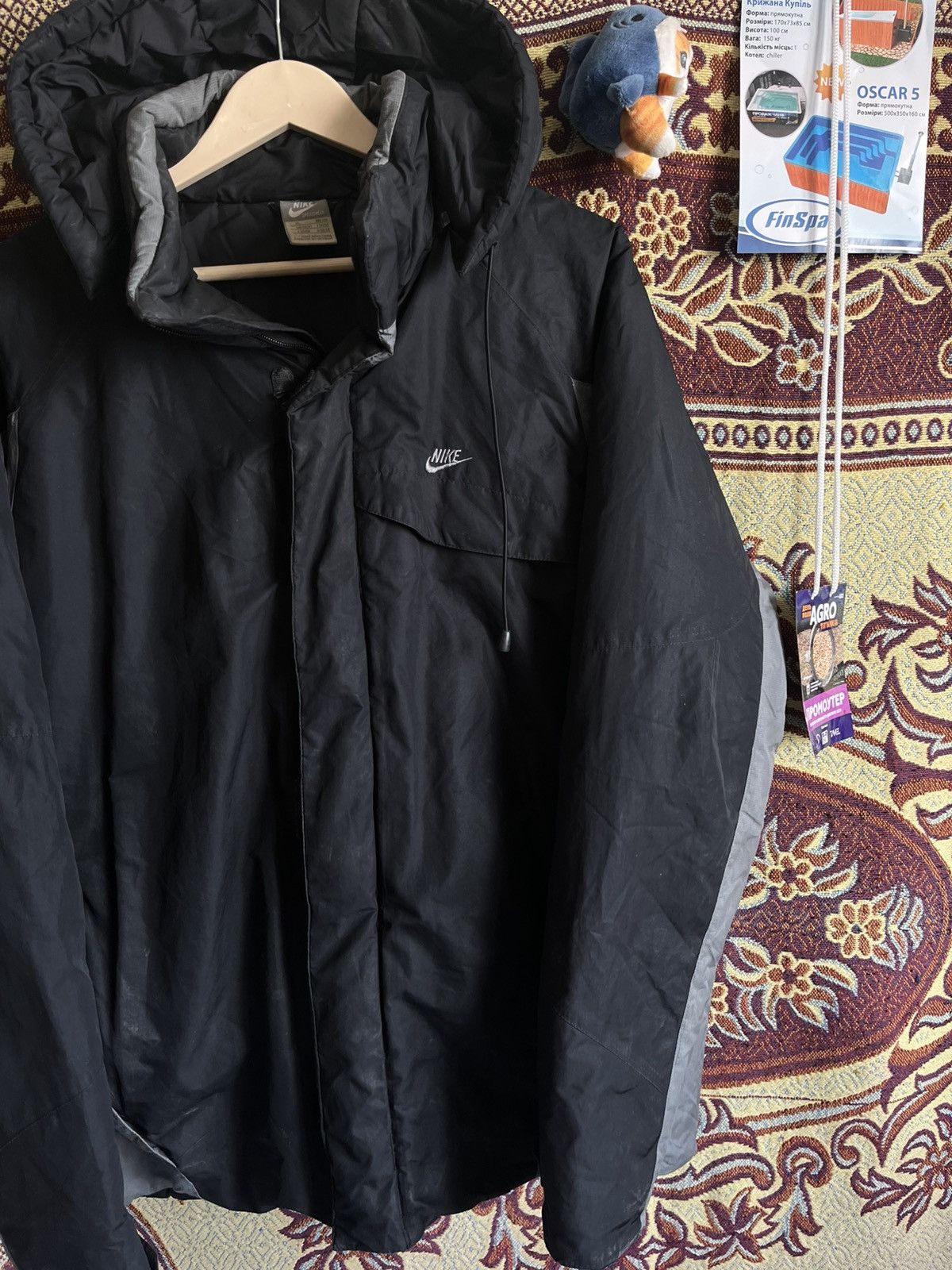 Nike 🖤 VINTAGE NIKE SWOOSH TECH PARKA – ARCHIVE STREETWEAR Y2K Size US XL / EU 56 / 4 - 2 Thumbnail