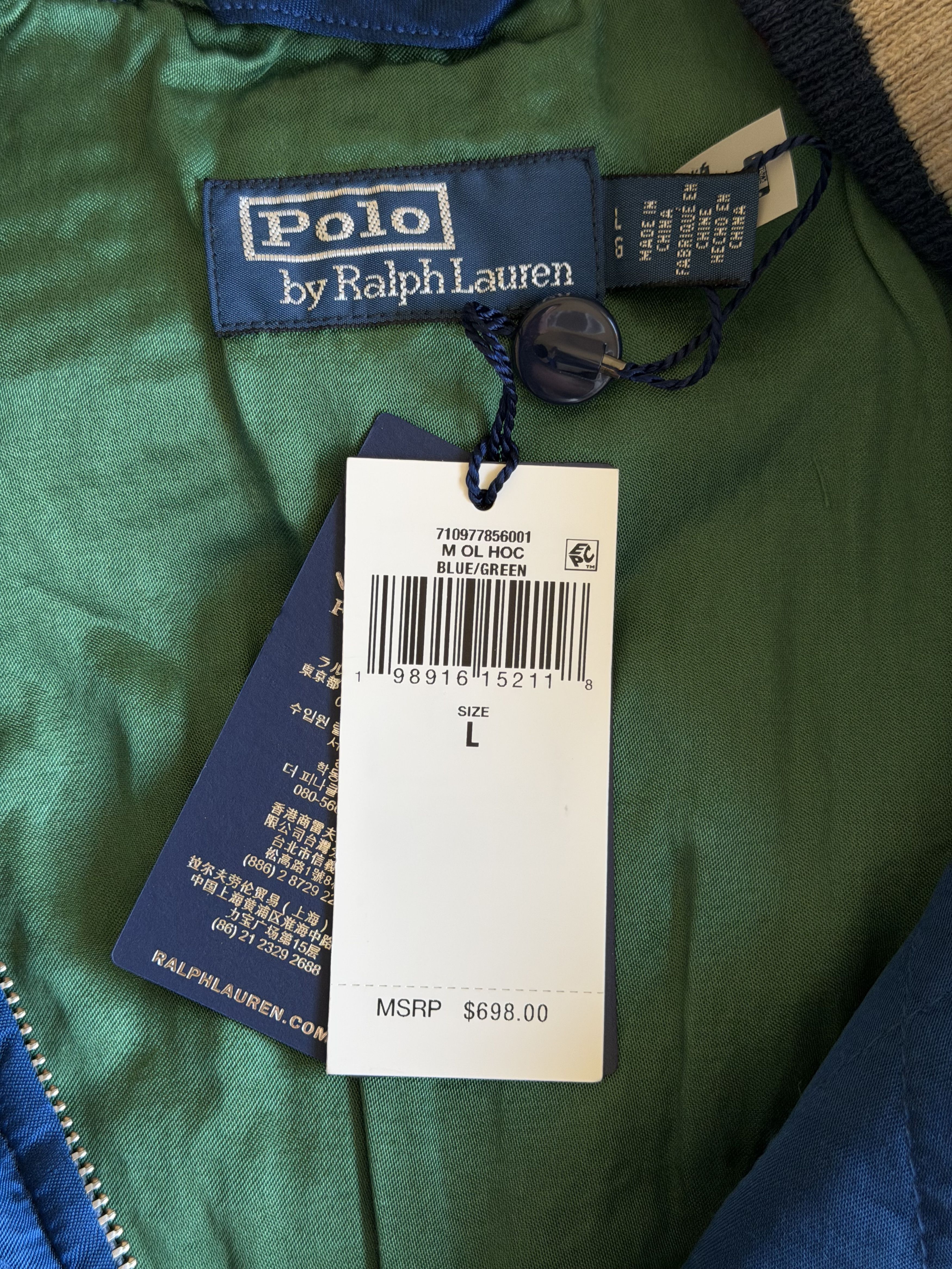 Polo Ralph Lauren Polo Ralph Lauren Wyoming Souvenir Satin Flight Jacket Size US L / EU 52-54 / 3 - 9 Thumbnail