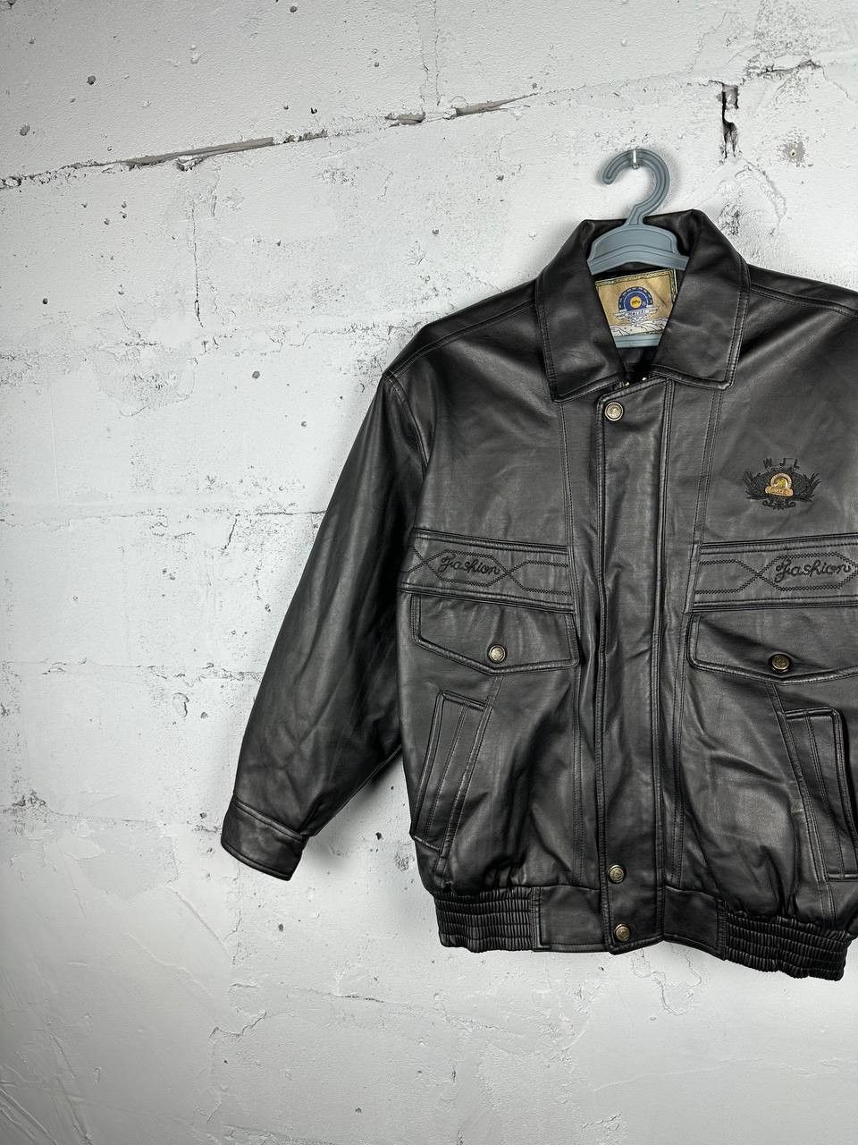 Vintage Vintage Trucker 90s Avantgarde Jacket Eco leather Size US M / EU 48-50 / 2 - 2 Thumbnail