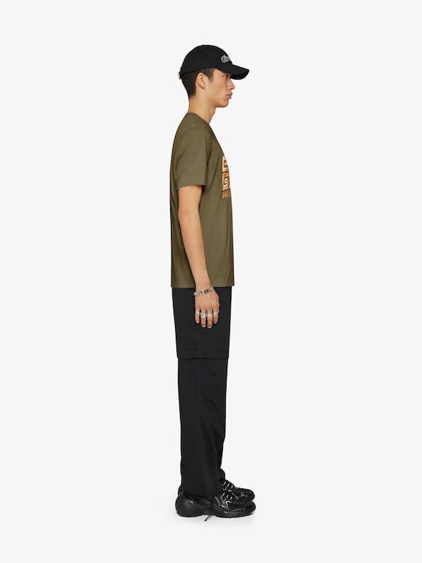 Givenchy Khaki 4G Sketch Logo T-Shirt Size US S / EU 44-46 / 1 - 3 Thumbnail