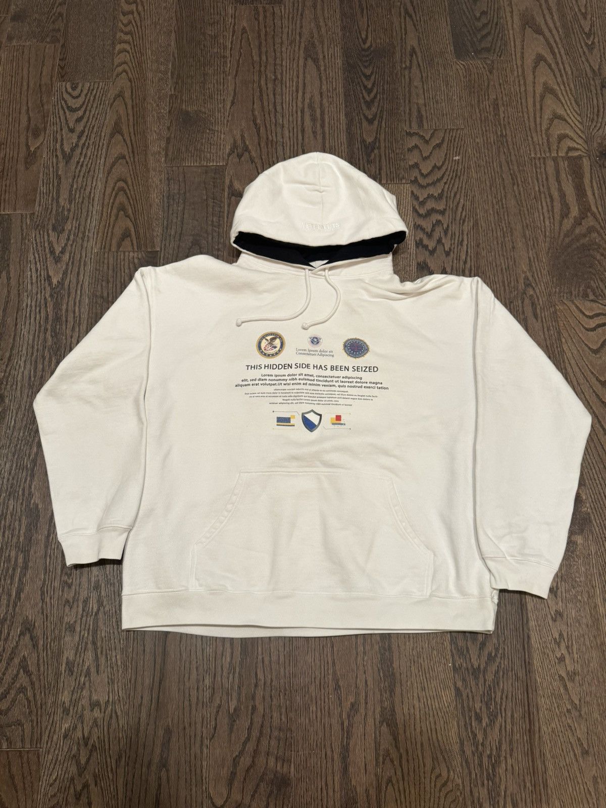 VETEMENTS 19AW hidden side mask hoodie - パーカー