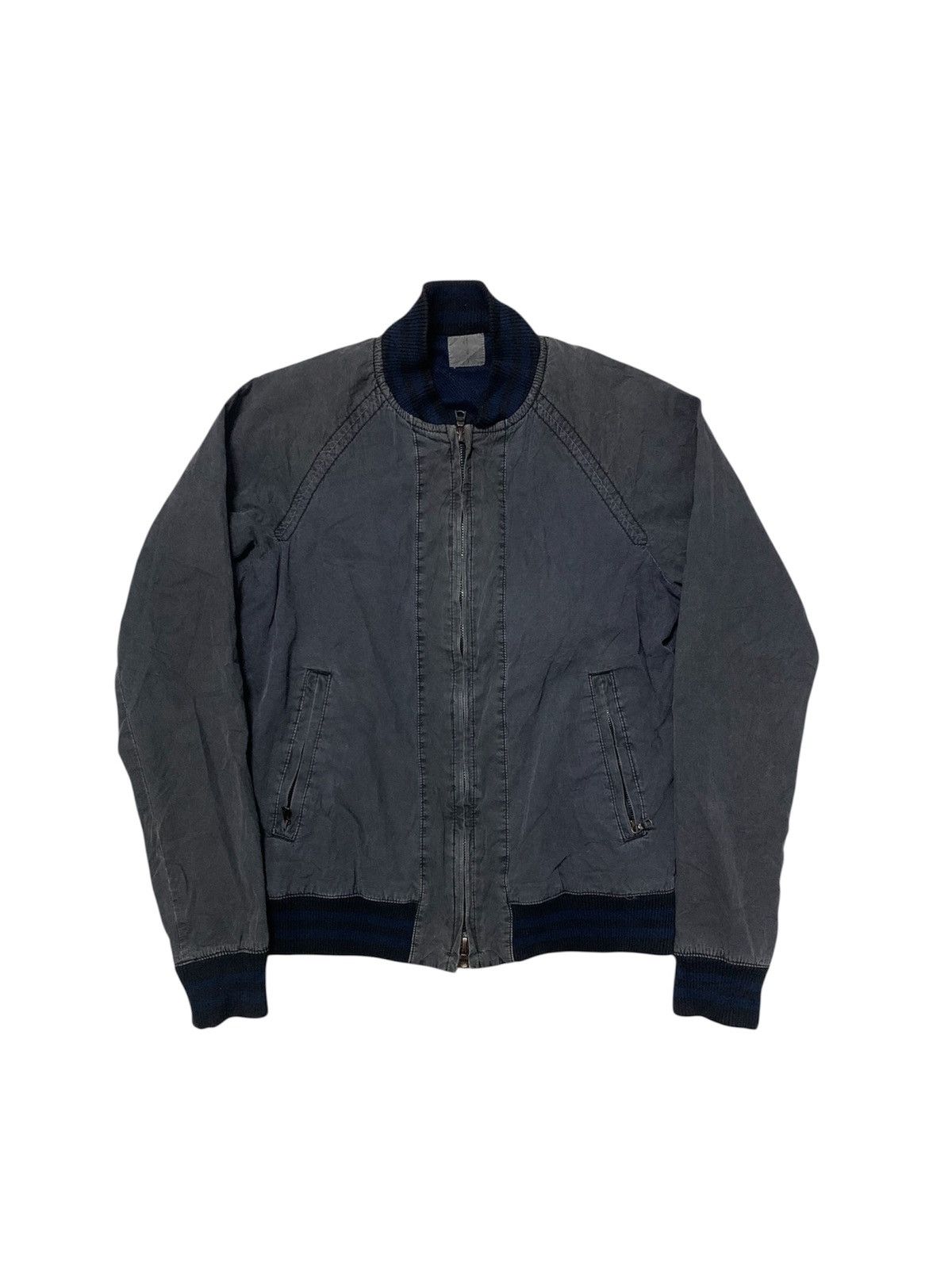 United Arrows Washed effects bomber jacket grey colour Size US M / EU 48-50 / 2 - 1 Thumbnail