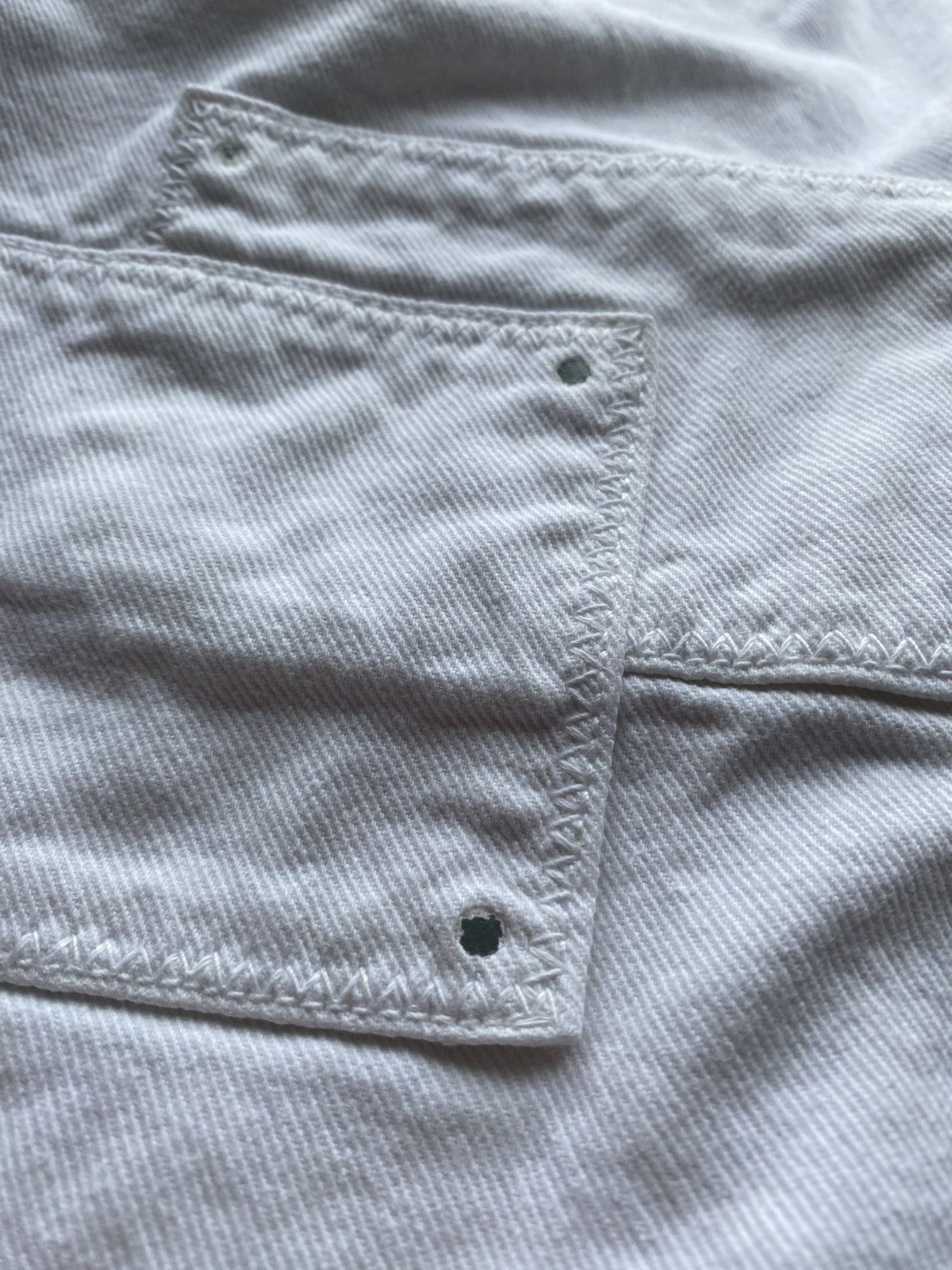 Zadig & Voltaire 00s Zadig & Voltaire Y2K White Utility Pants Knee Patch Size 27" / US 4 / IT 40 - 3 Thumbnail