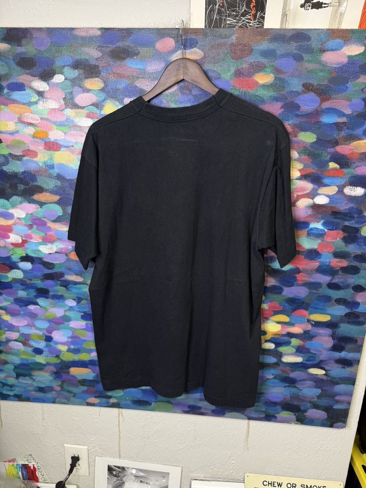Fruit Of The Loom Vintage 90s humor funny Graphic T-Shirt XL Black USA Size US XL / EU 56 / 4 - 4 Thumbnail