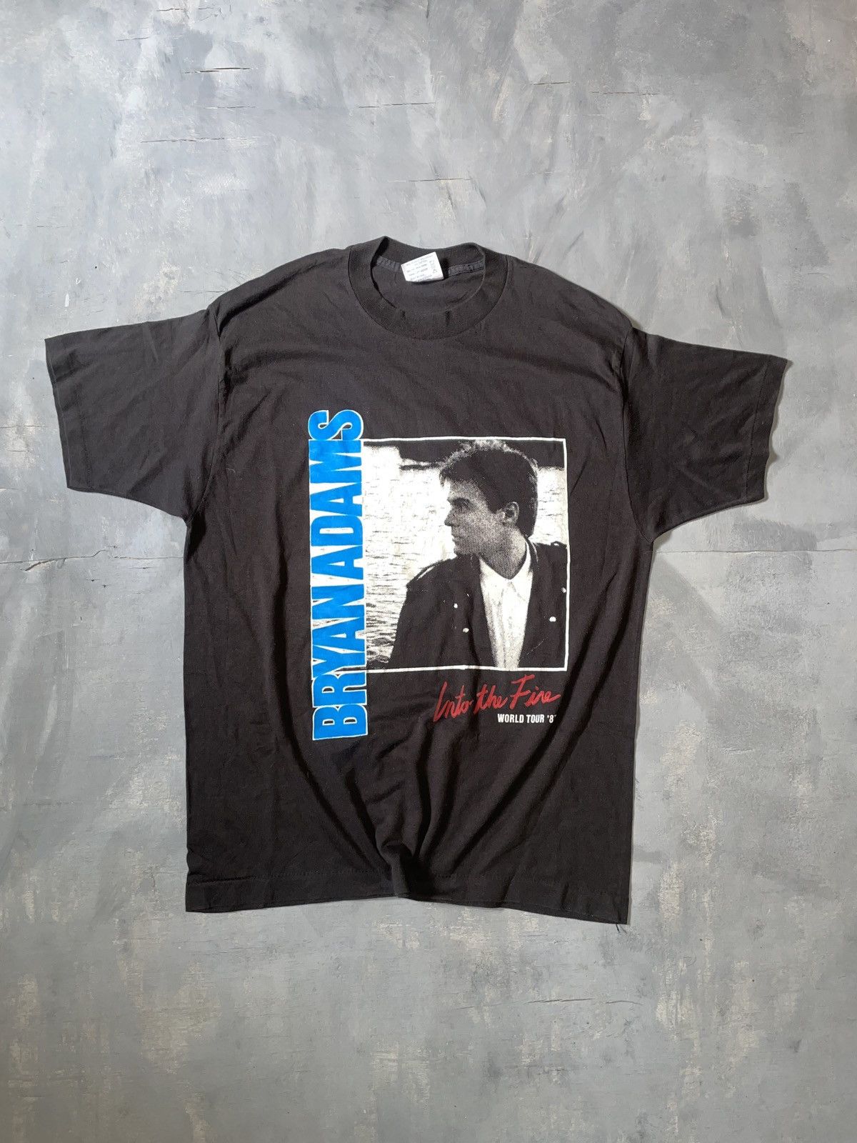 Band Tees × Vintage Bryan adams 1987 Into the Fire world tour Size US XL / EU 56 / 4 - 1 Thumbnail