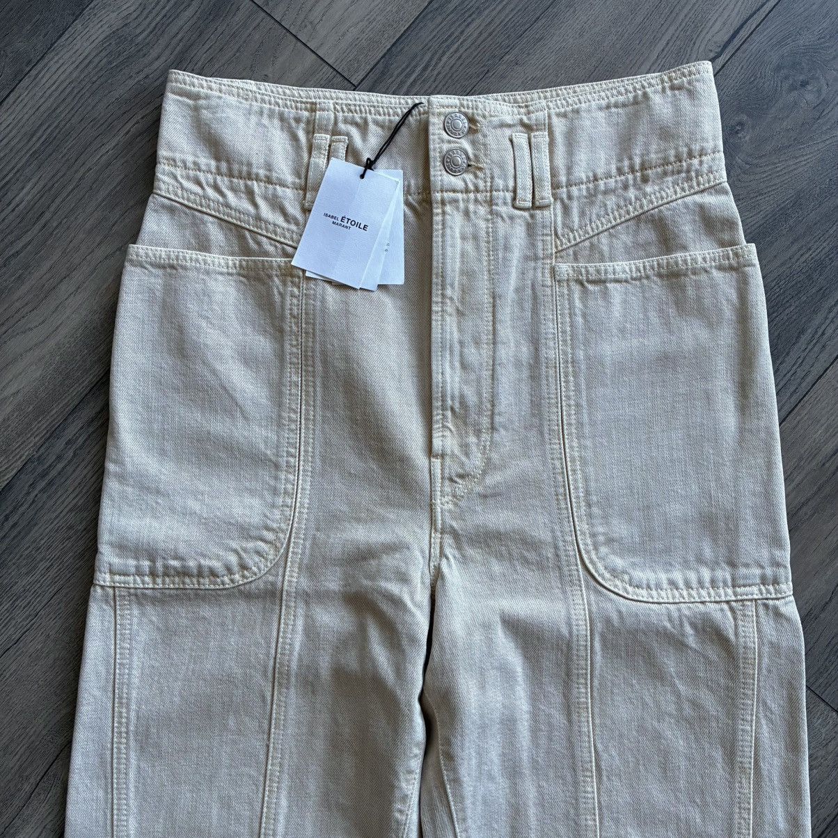 Isabel Marant Etoile Isabel Marant ÉTOILE Tess Boyfriend Beige Denim Pants Size 26" / US 2 / IT 38 - 2 Thumbnail