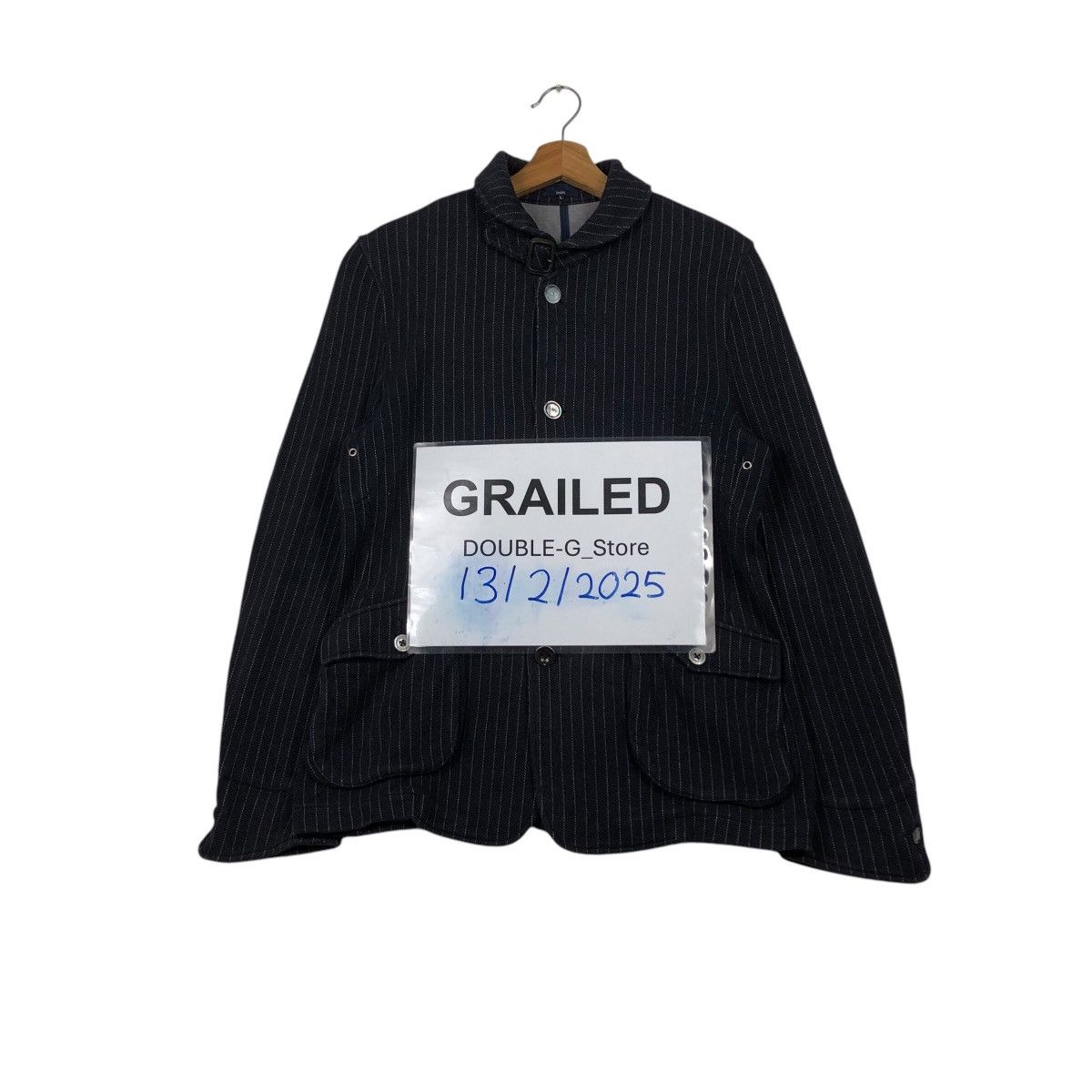 Japanese Brand SHIPS Archive Pinstripe Work Jacket Japanese Utility Cut Size US L / EU 52-54 / 3 - 1 Thumbnail